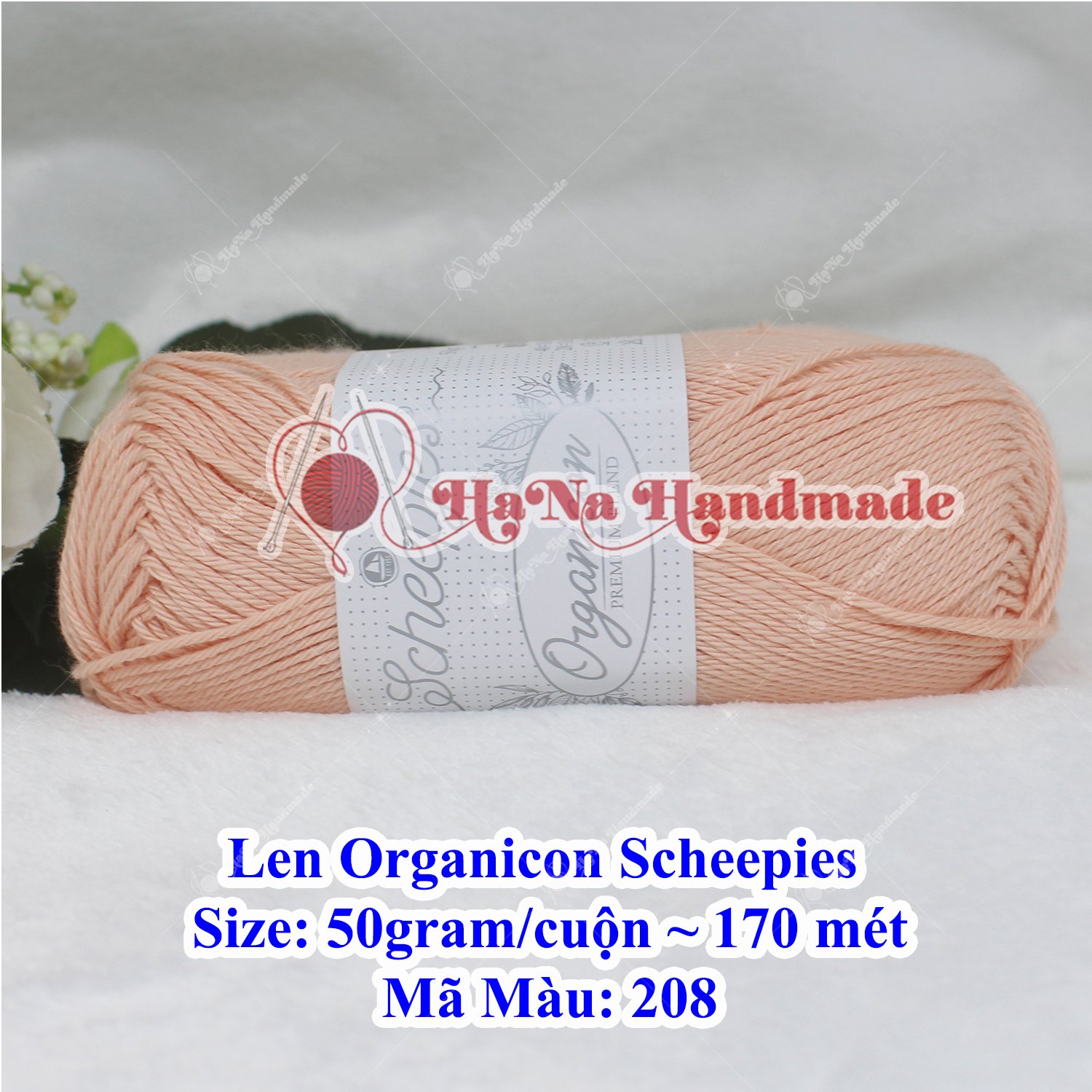 Len Organicon Scheepies 50g/c ~ 170 mét
