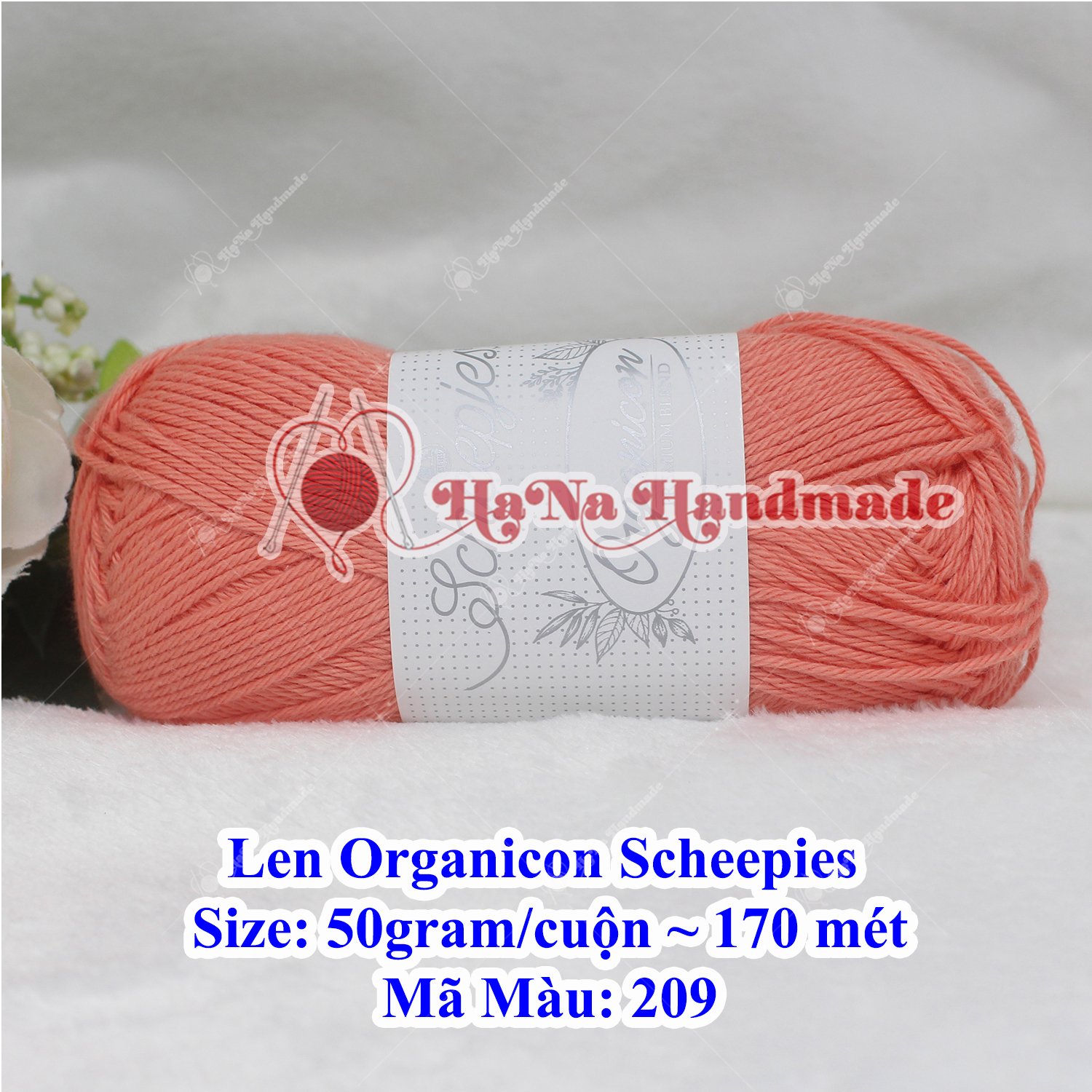 Len Organicon Scheepies 50g/c ~ 170 mét