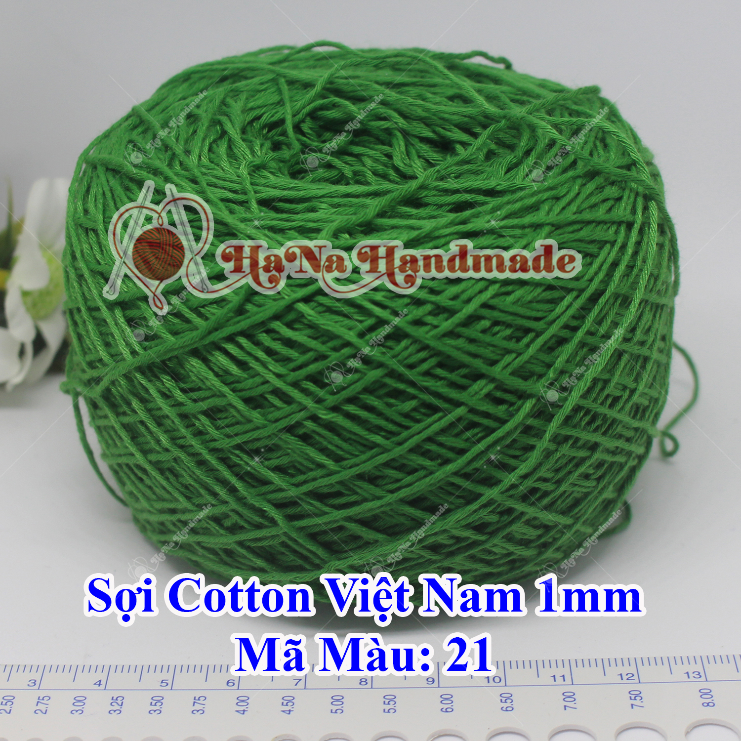 Sợi cotton Việt Nam (1mm) - màu trơn 01-46
