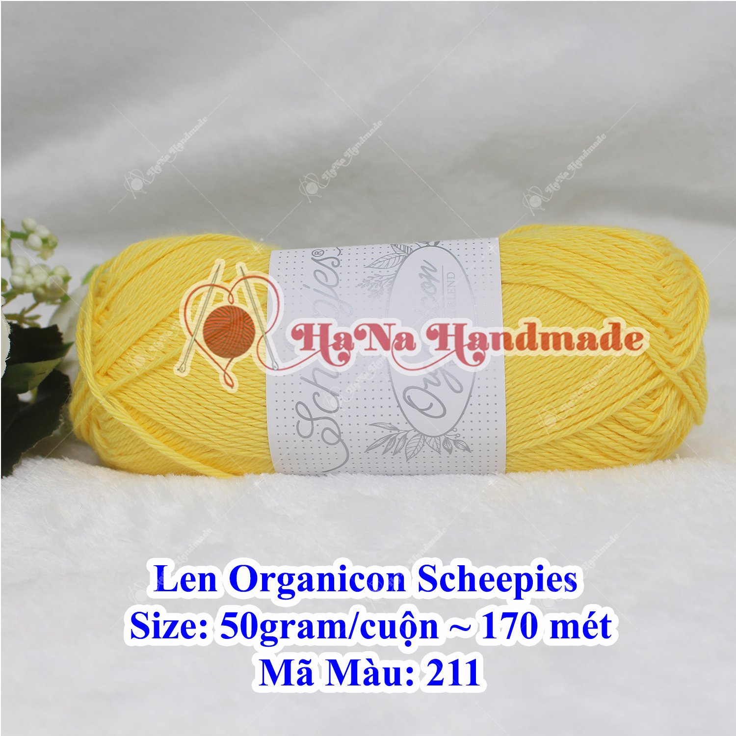 Len Organicon Scheepies 50g/c ~ 170 mét