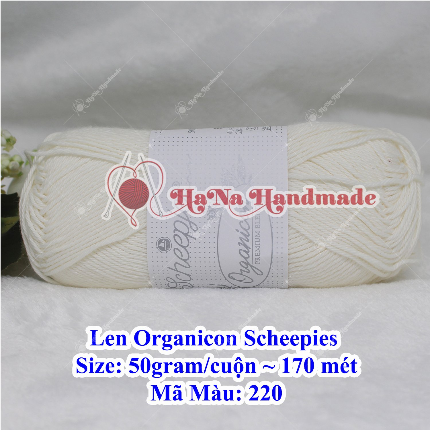 Len Organicon Scheepies 50g/c ~ 170 mét