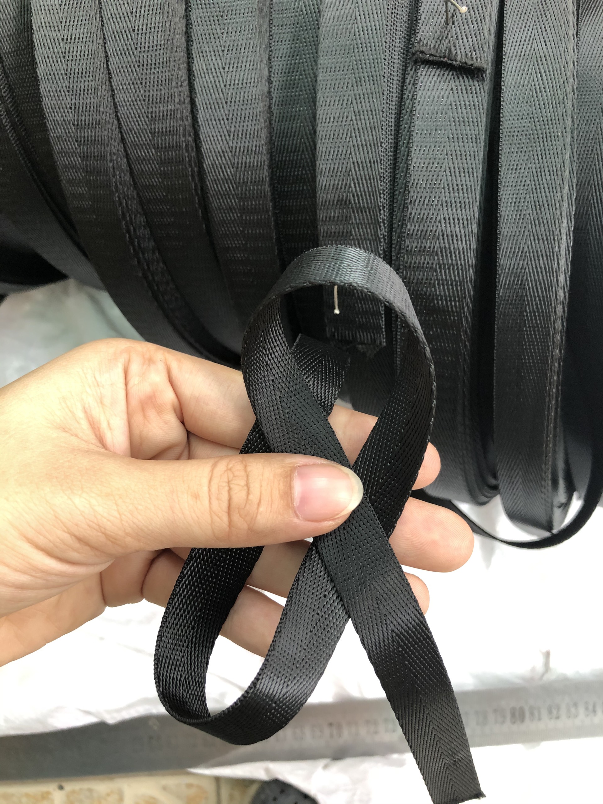 Dây đai đen các size làm túi