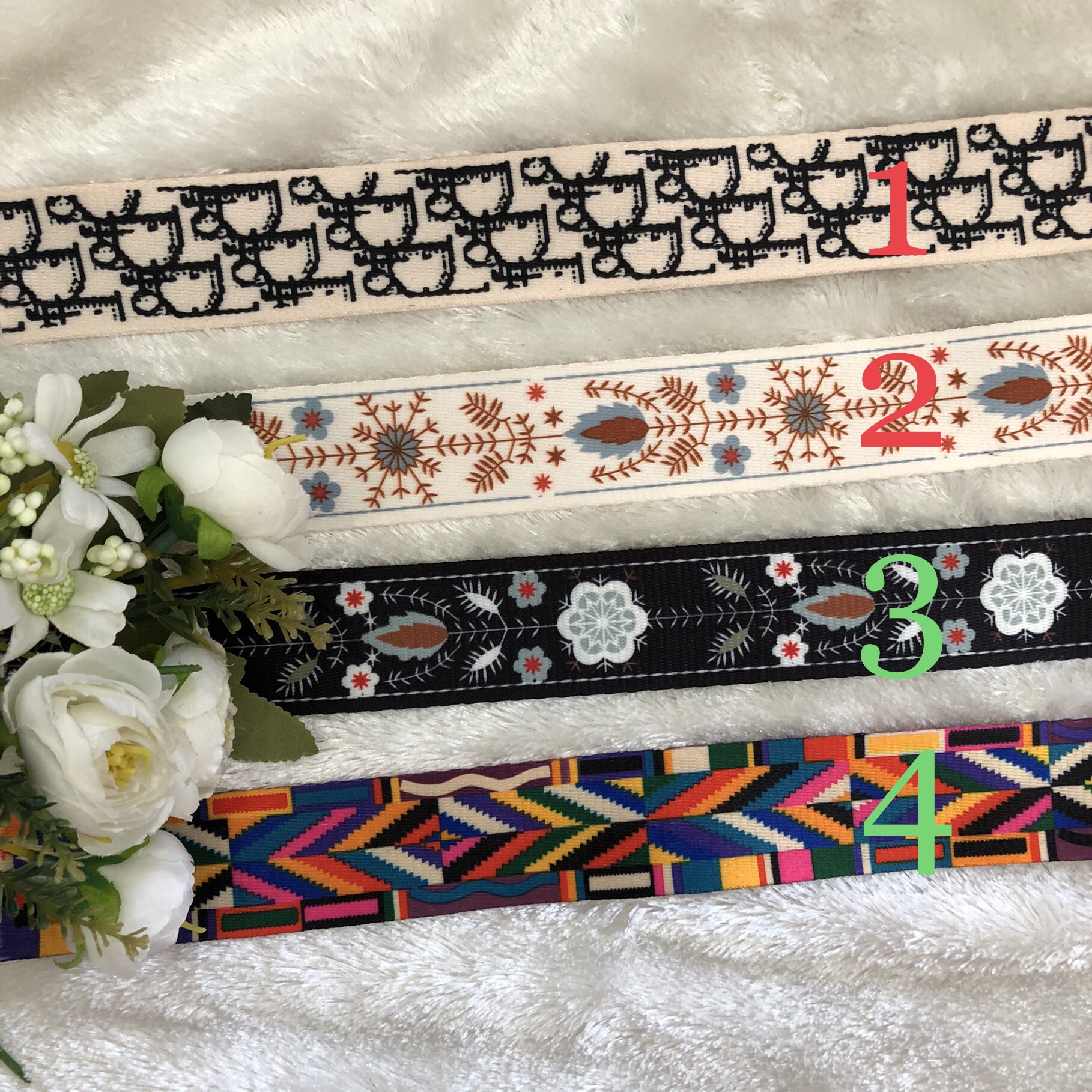 Dây đai họa tiết bản 3.8cm