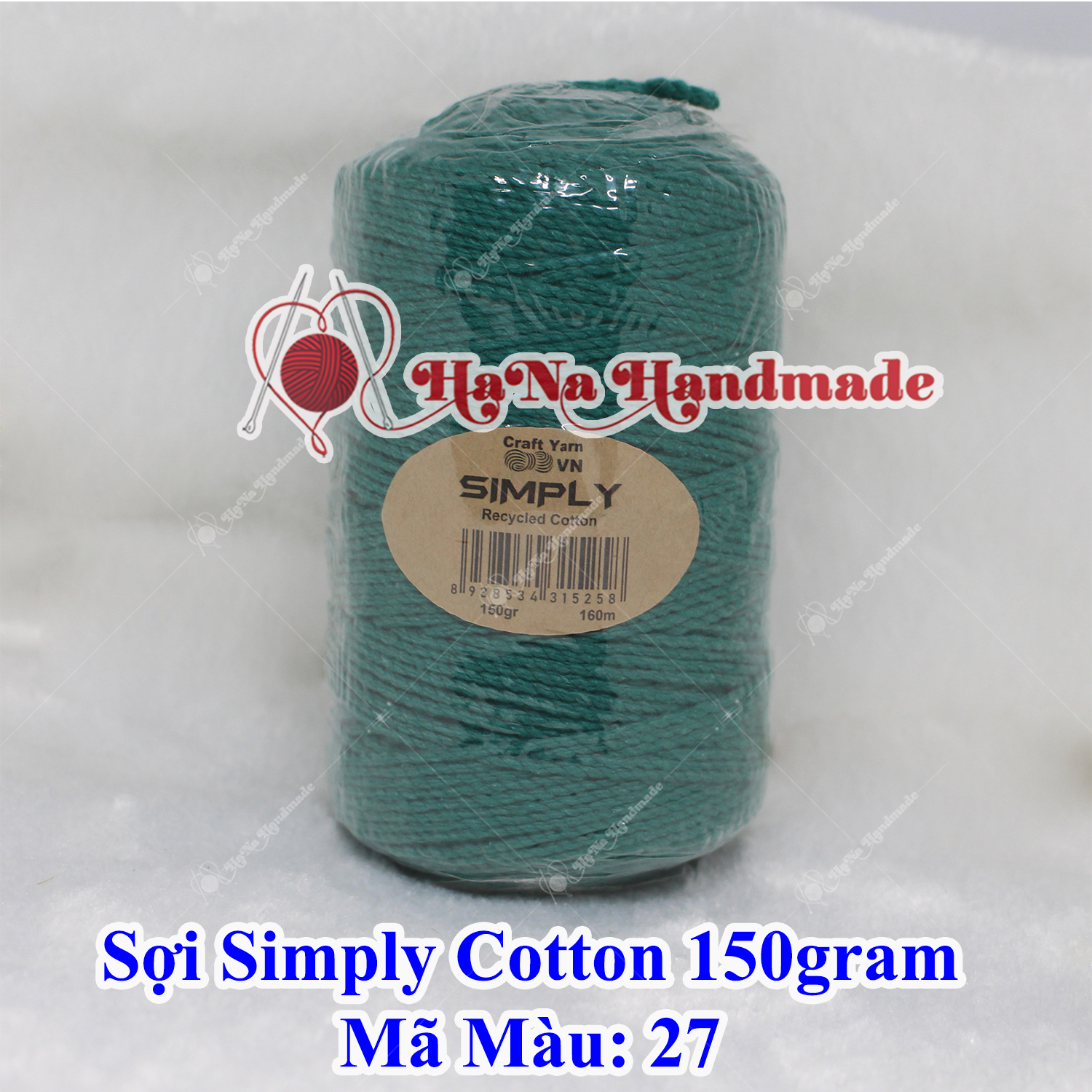 Sợi simply cotton 30k/cuộn/150gram