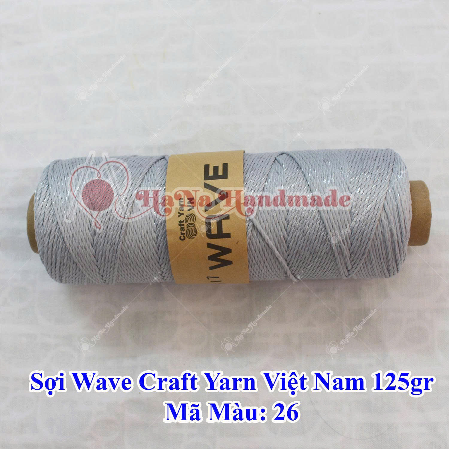 Sợi Wave Craft Yarn Việt Nam 125g móc túi mũ
