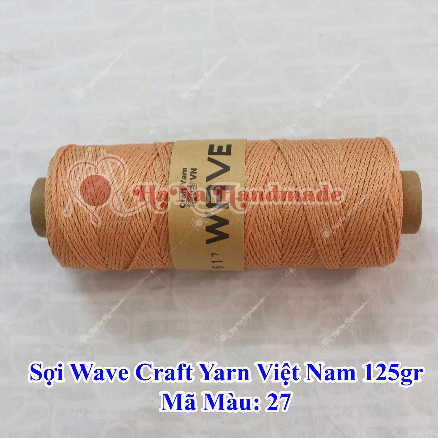 Sợi Wave Craft Yarn Việt Nam 125g móc túi mũ
