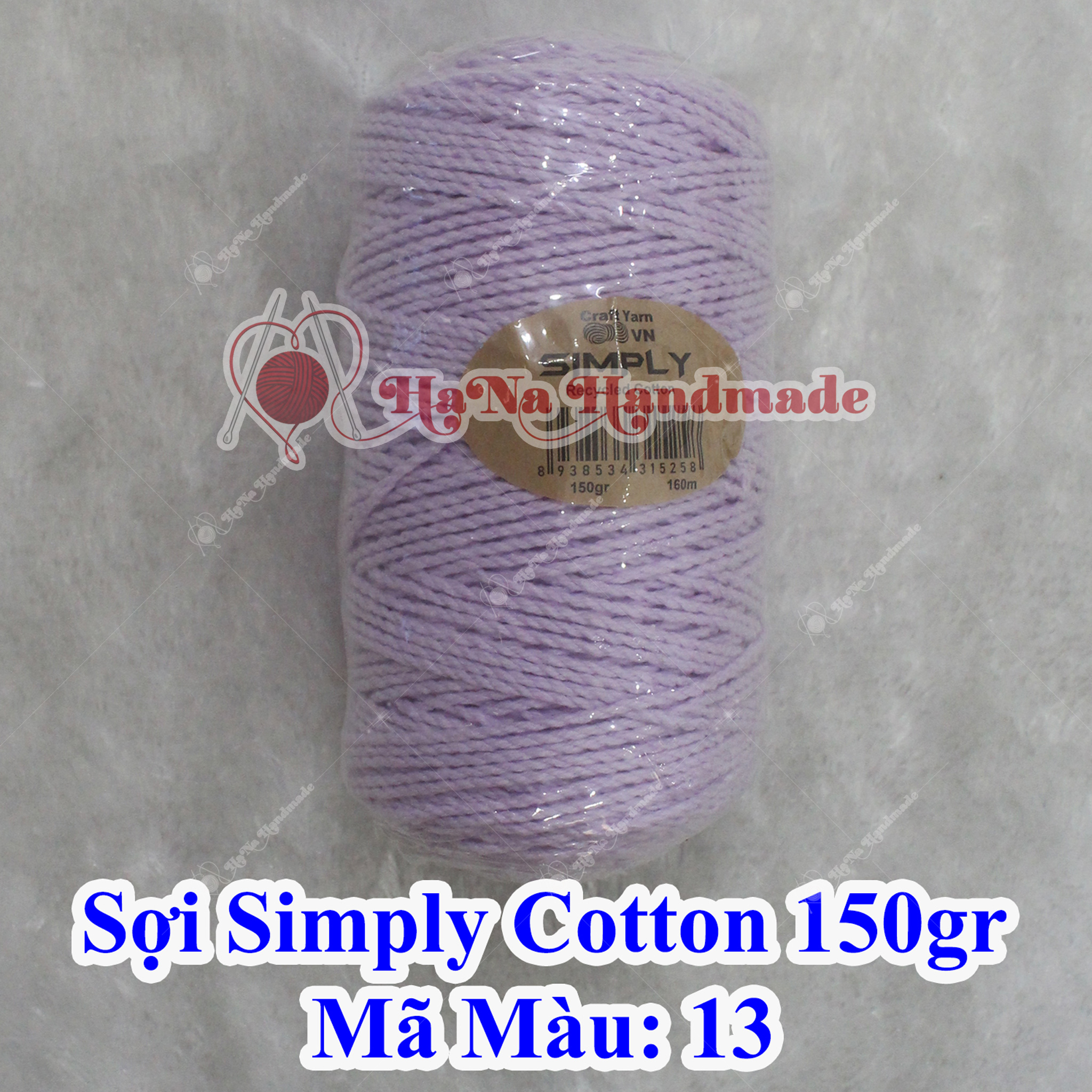 Sợi simply cotton 30k/cuộn/150gram