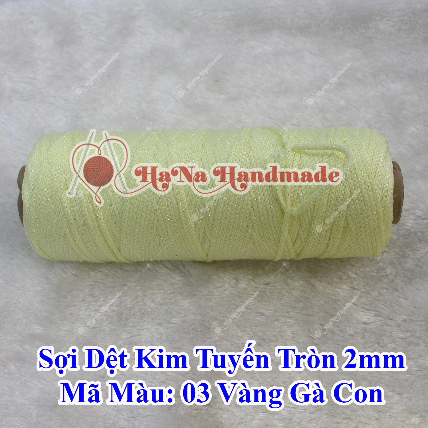 Sợi dệt kim tuyến tròn 2mm 30k/ống