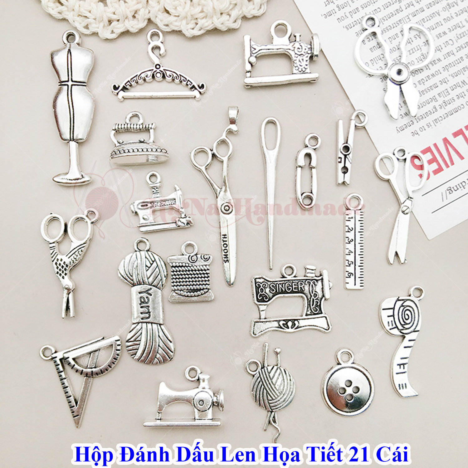 Hộp đánh dấu len họa tiết 21 mẫu