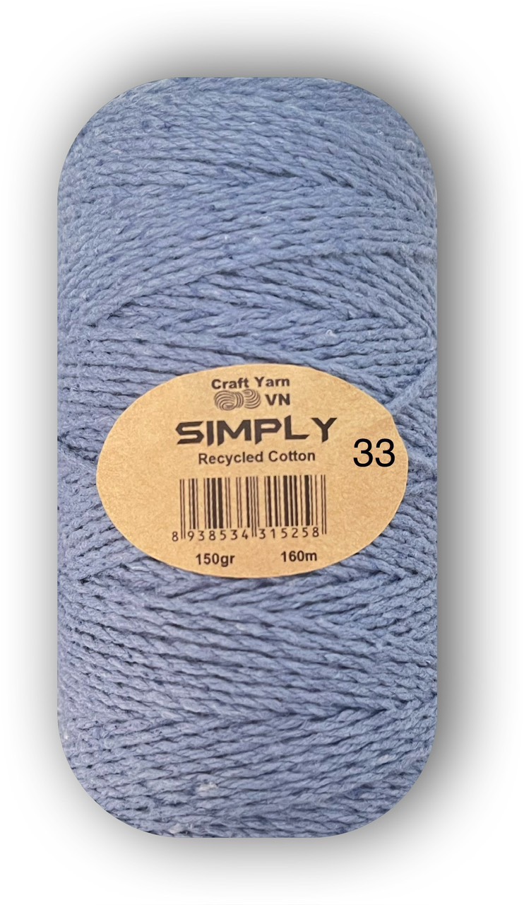 Sợi simply cotton 30k/cuộn/150gram