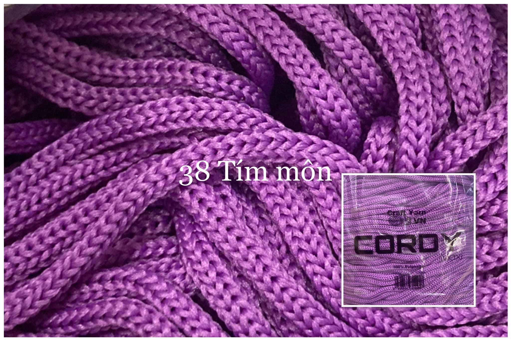 Sợi Cordy Maxi Craft Yarn trơn túi 330g khoảng 130m