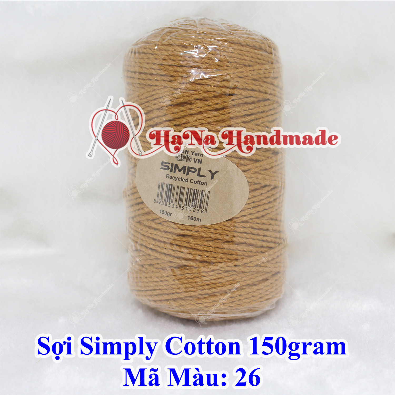 Sợi simply cotton 30k/cuộn/150gram