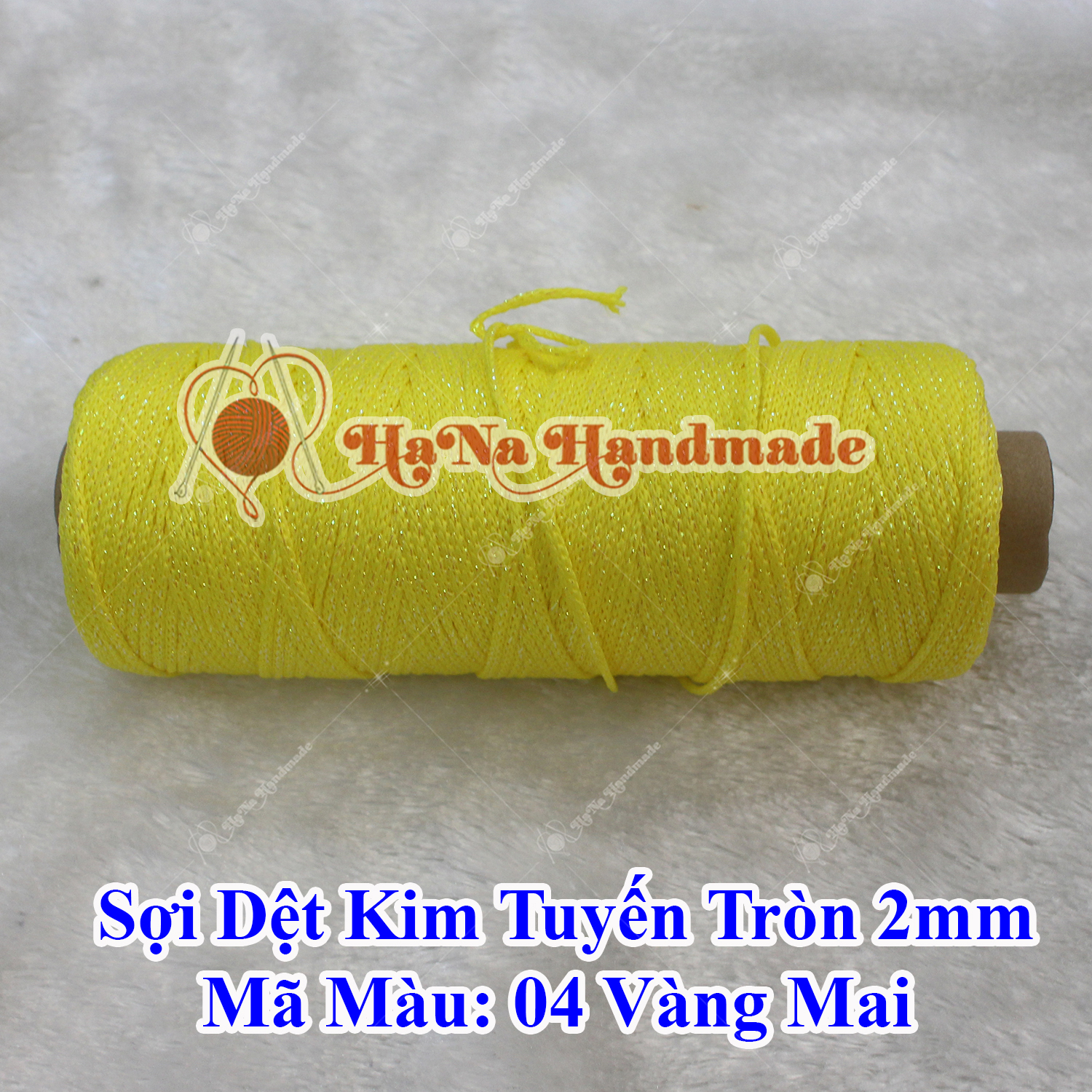 Sợi dệt kim tuyến tròn 2mm 30k/ống