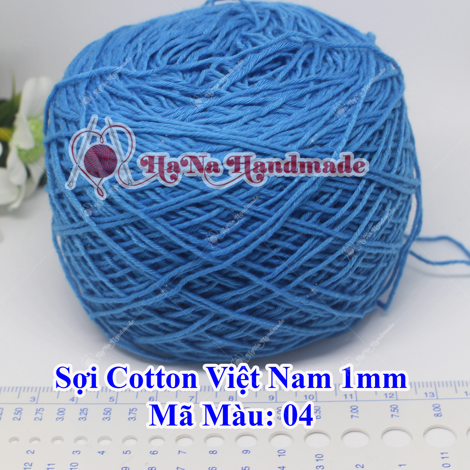 Sợi cotton Việt Nam (1mm) - màu trơn 01-46