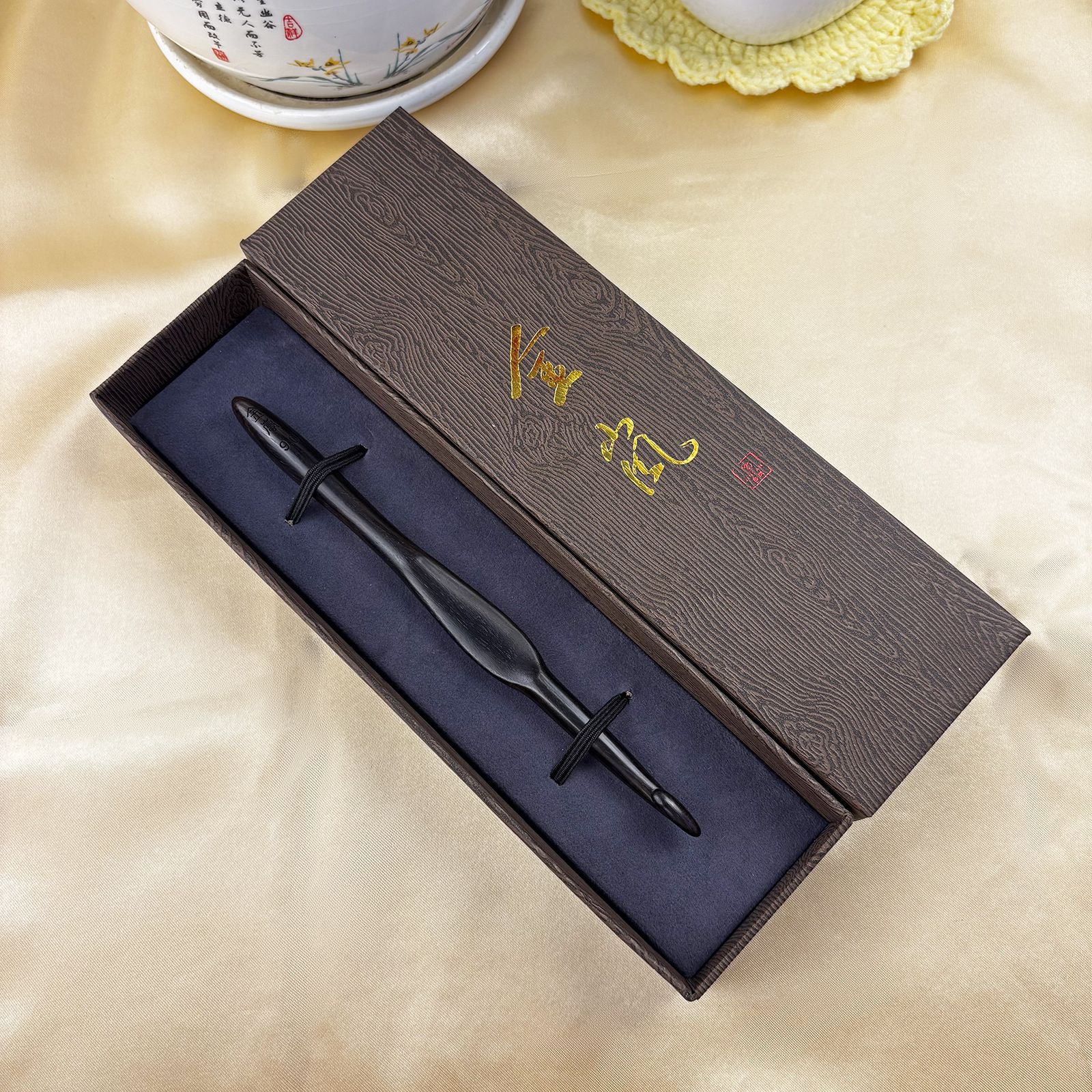 Kim móc Jinlan gỗ mun size lớn