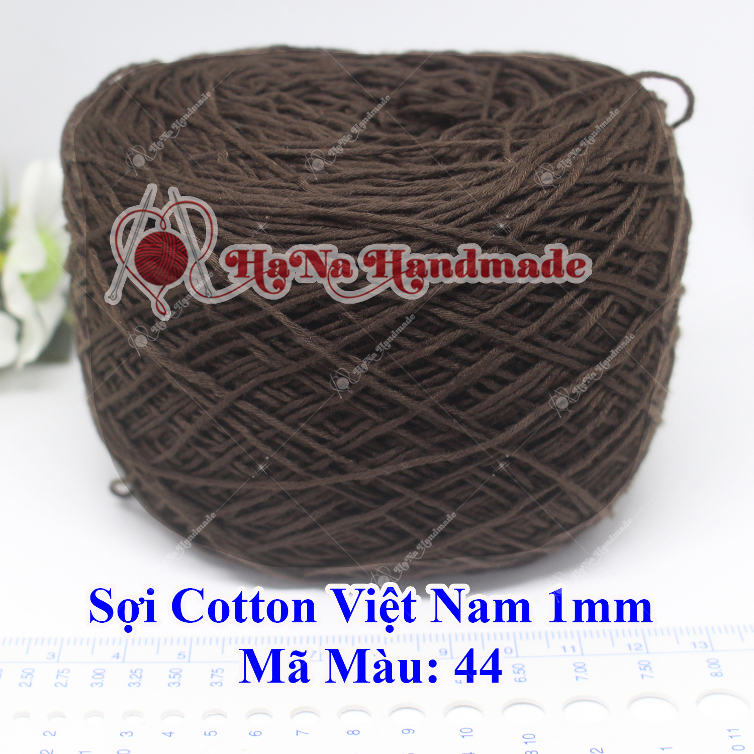 Sợi cotton Việt Nam (1mm) - màu trơn 01-46