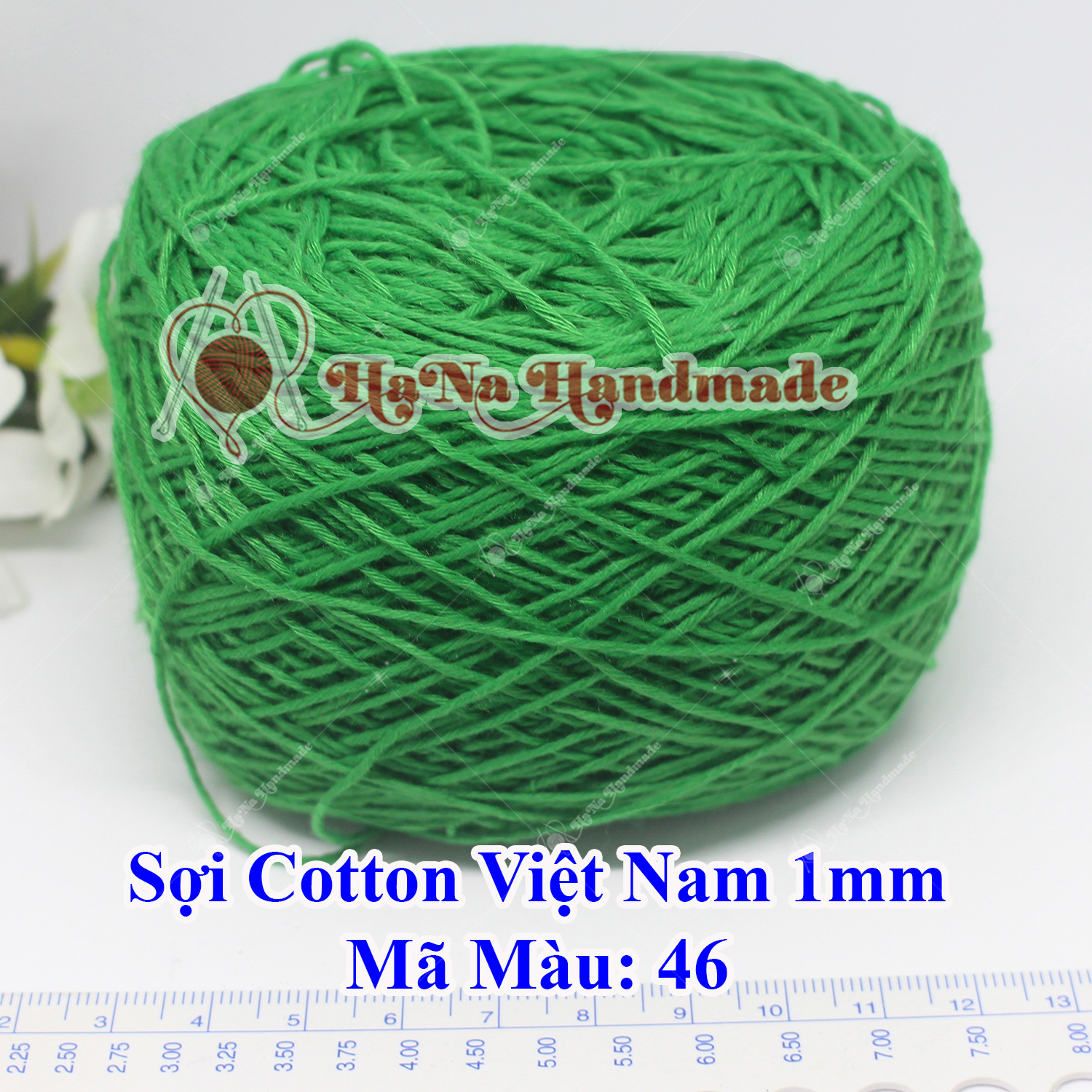Sợi cotton Việt Nam (1mm) - màu trơn 01-46