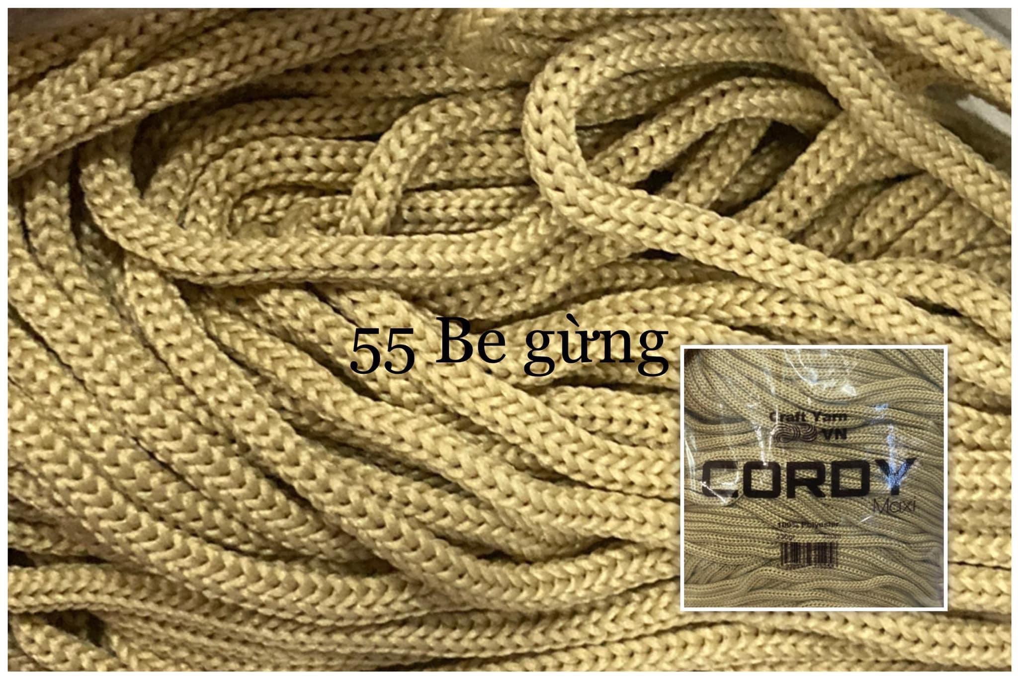 Sợi Cordy Maxi Craft Yarn trơn túi 330g khoảng 130m