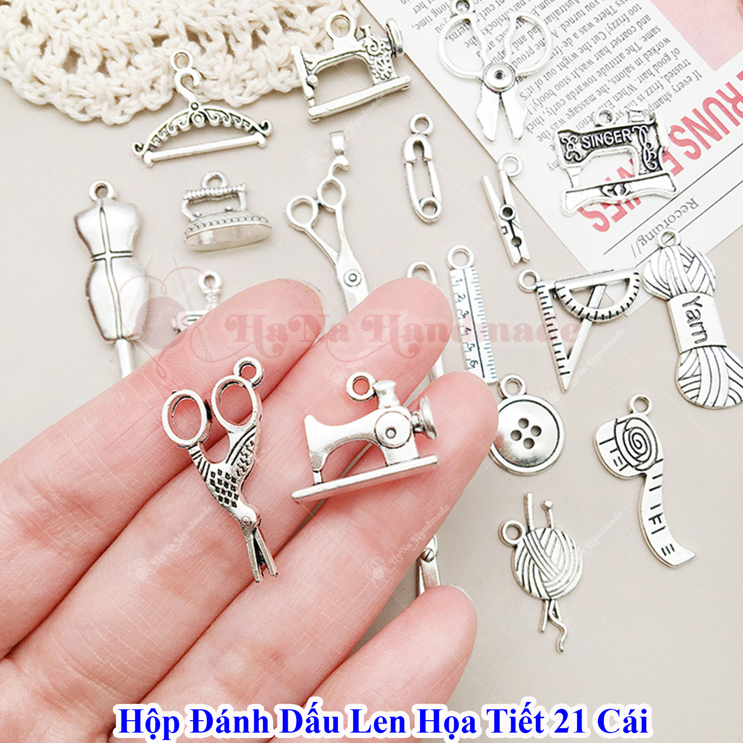 Hộp đánh dấu len họa tiết 21 mẫu