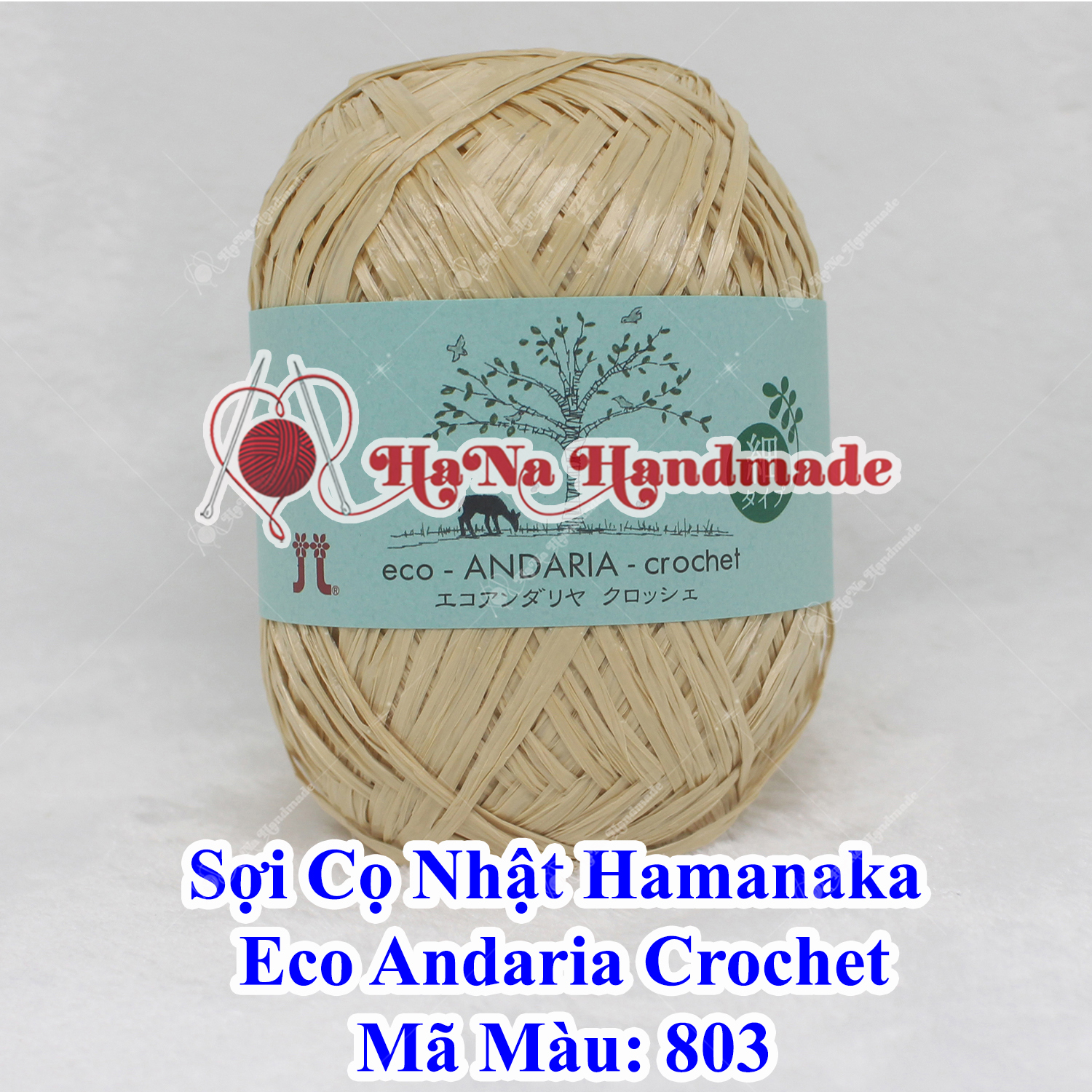 Sợi Cọ Nhật Hamanaka Eco Andaria Crochet
