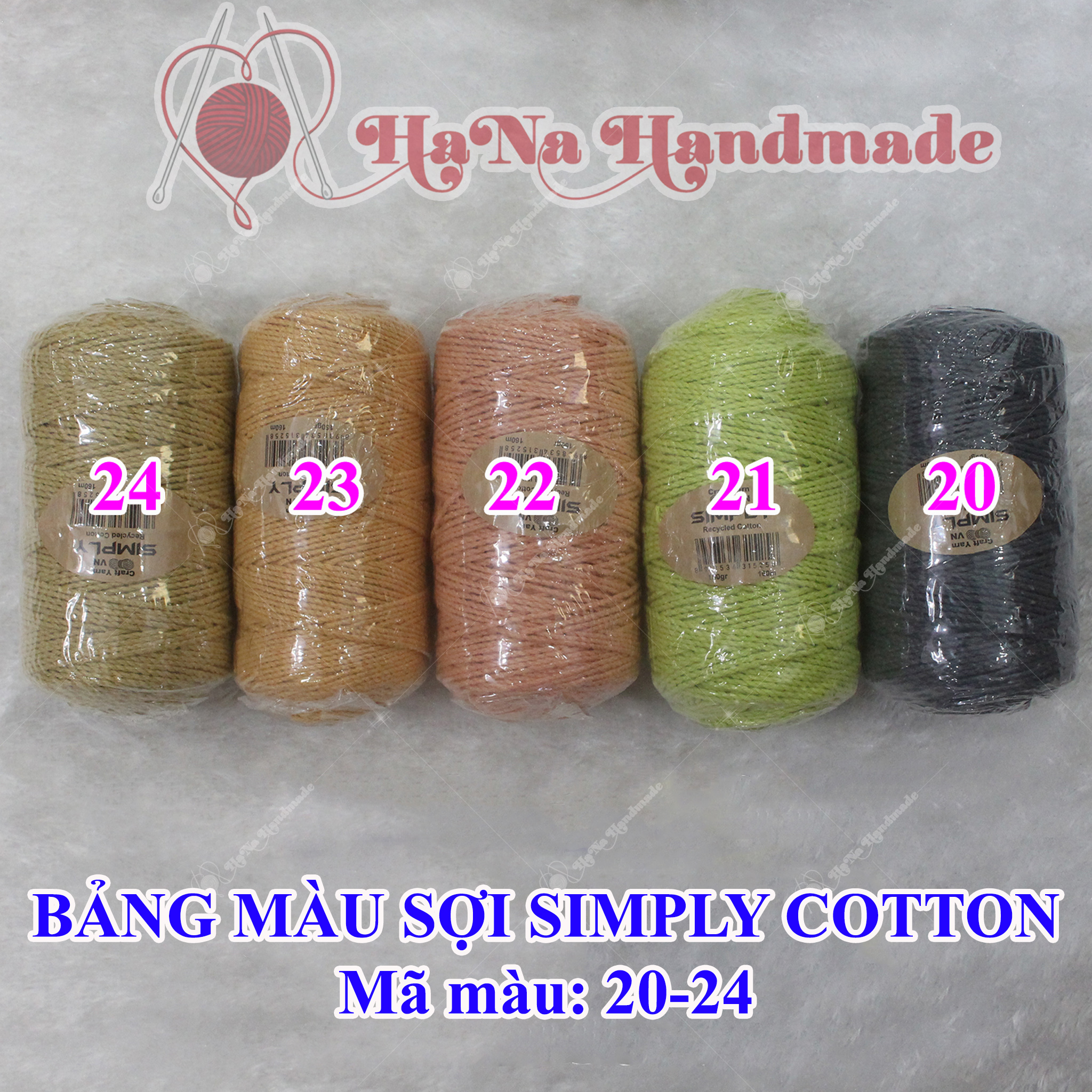 Sợi simply cotton 30k/cuộn/150gram