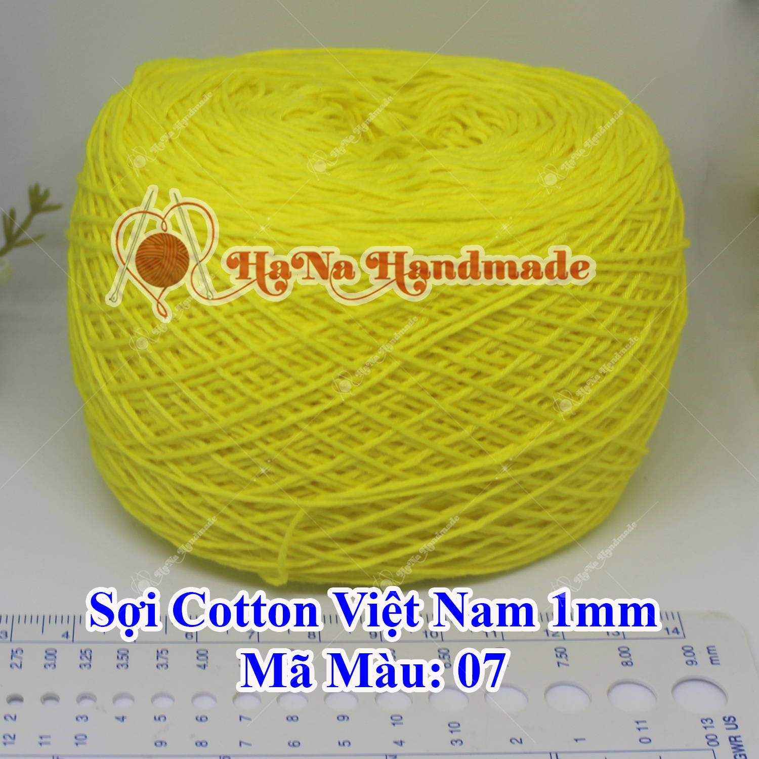 Sợi cotton Việt Nam (1mm) - màu trơn 01-46
