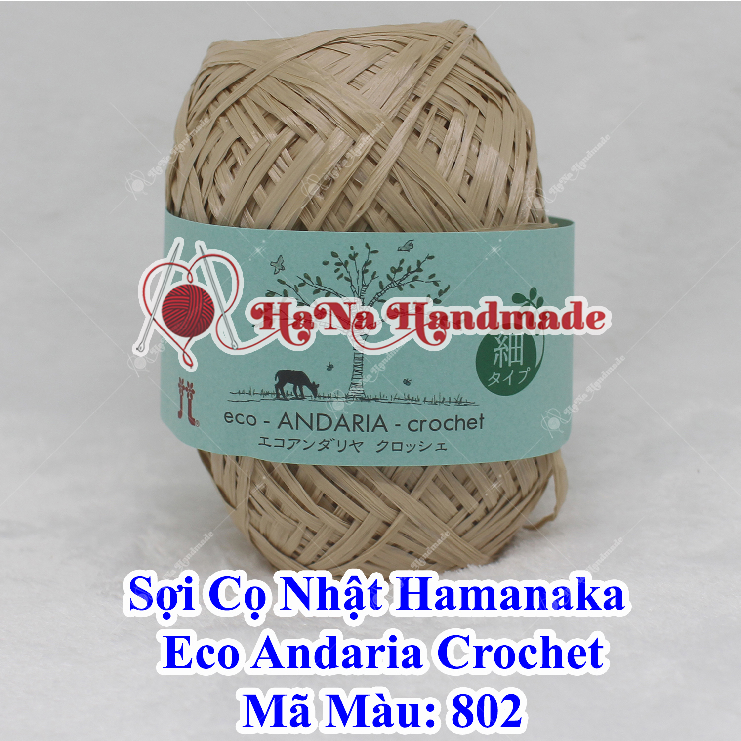 Sợi Cọ Nhật Hamanaka Eco Andaria Crochet