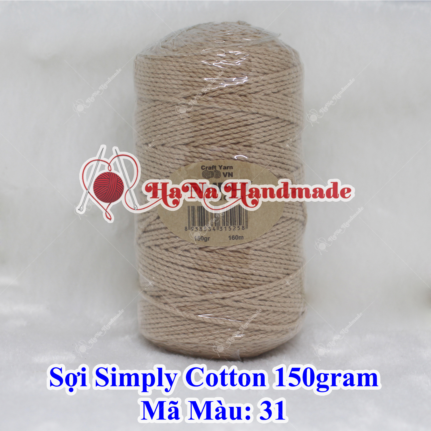 Sợi simply cotton 30k/cuộn/150gram