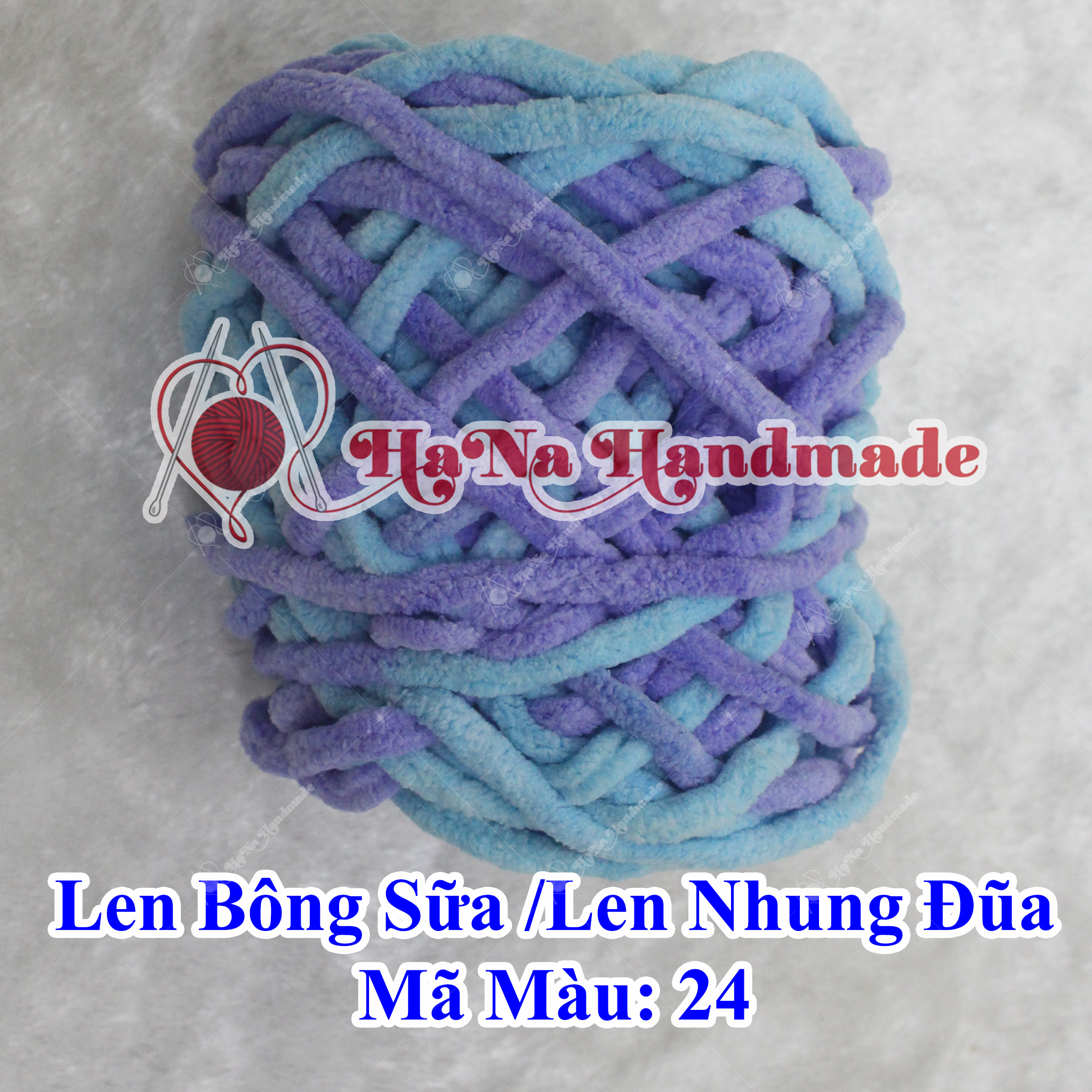 Len Bông Sữa / Len nhung đũa 90-95g (25k/cuộn)