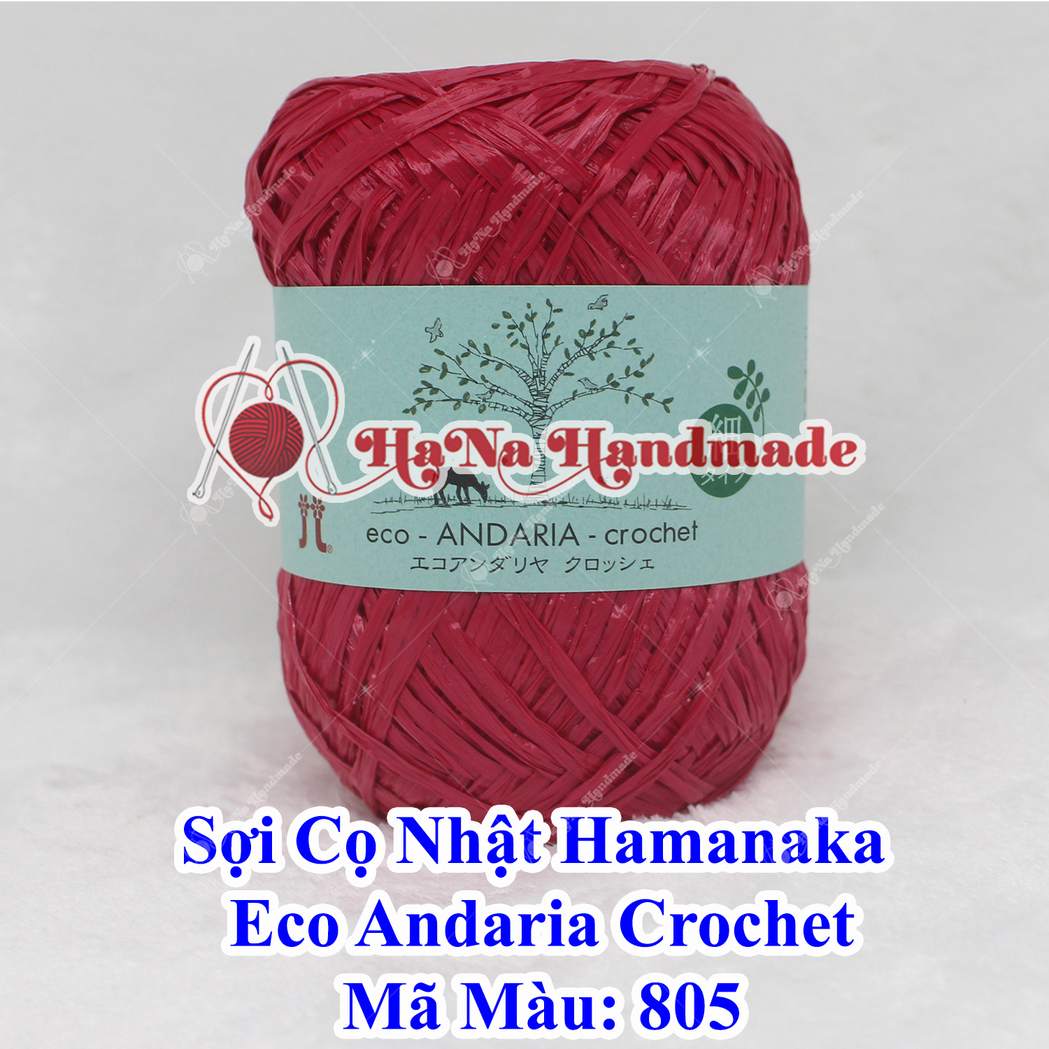 Sợi Cọ Nhật Hamanaka Eco Andaria Crochet
