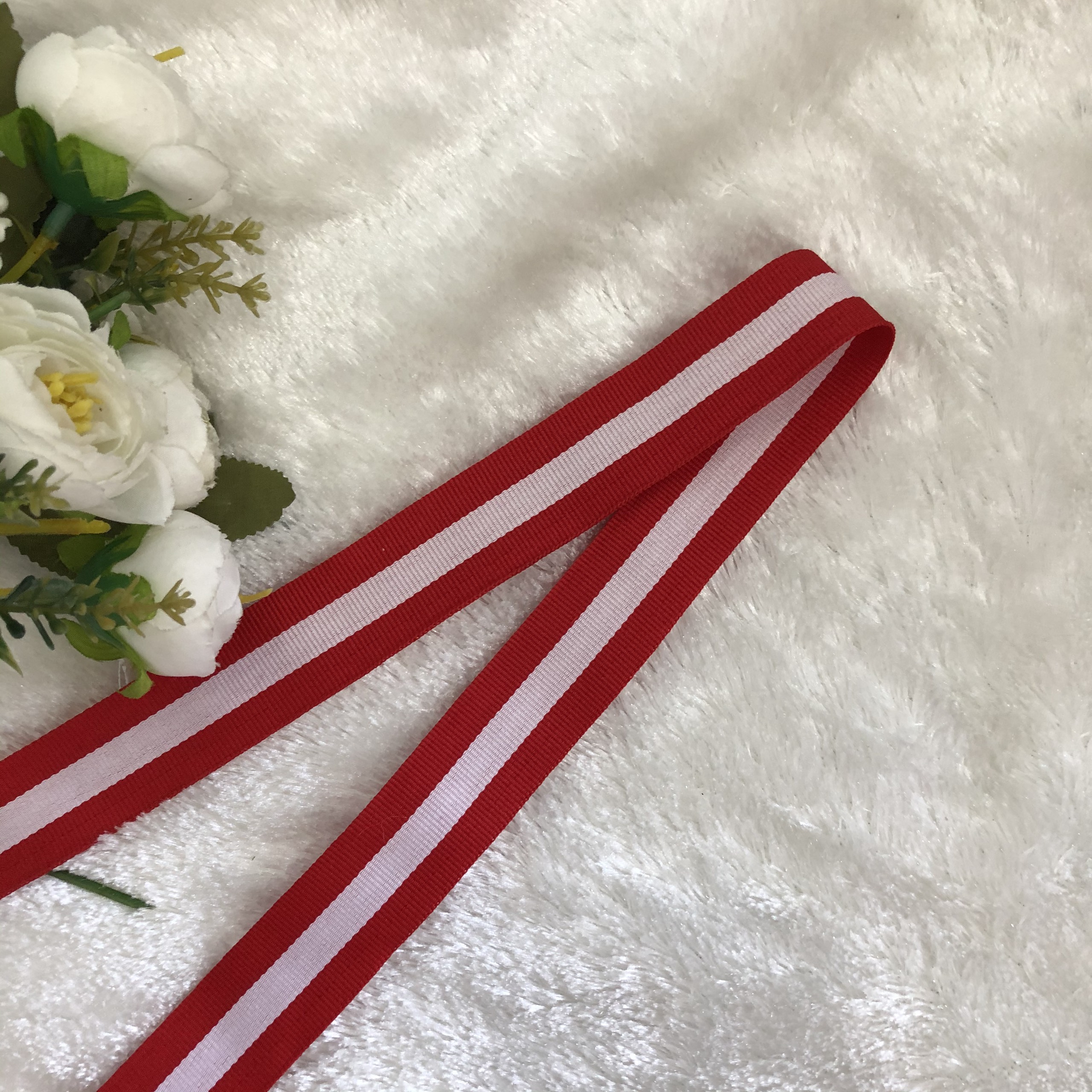 Dây đai sọc bản 2.5cm mỏng