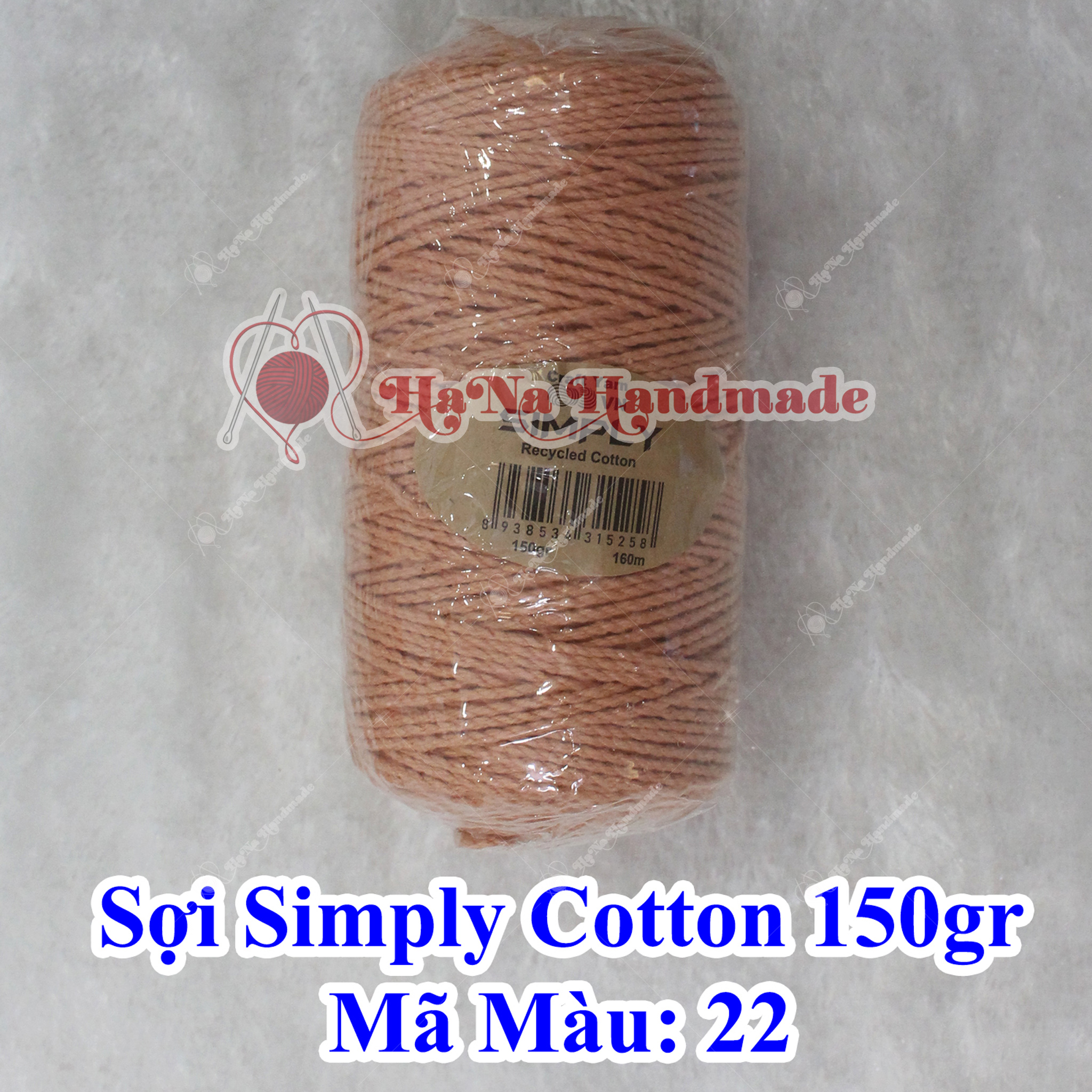 Sợi simply cotton 30k/cuộn/150gram