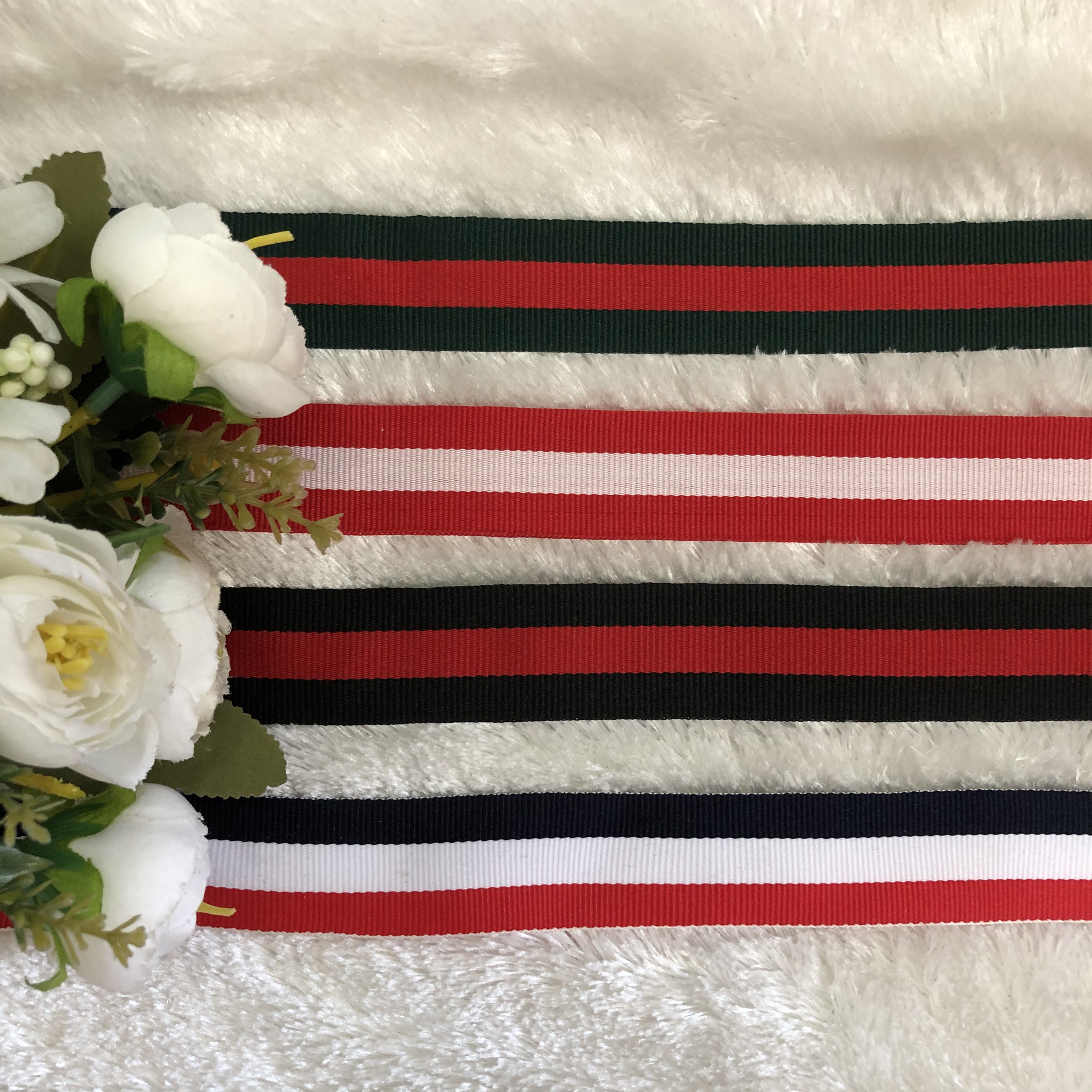 Dây đai sọc bản 2.5cm mỏng