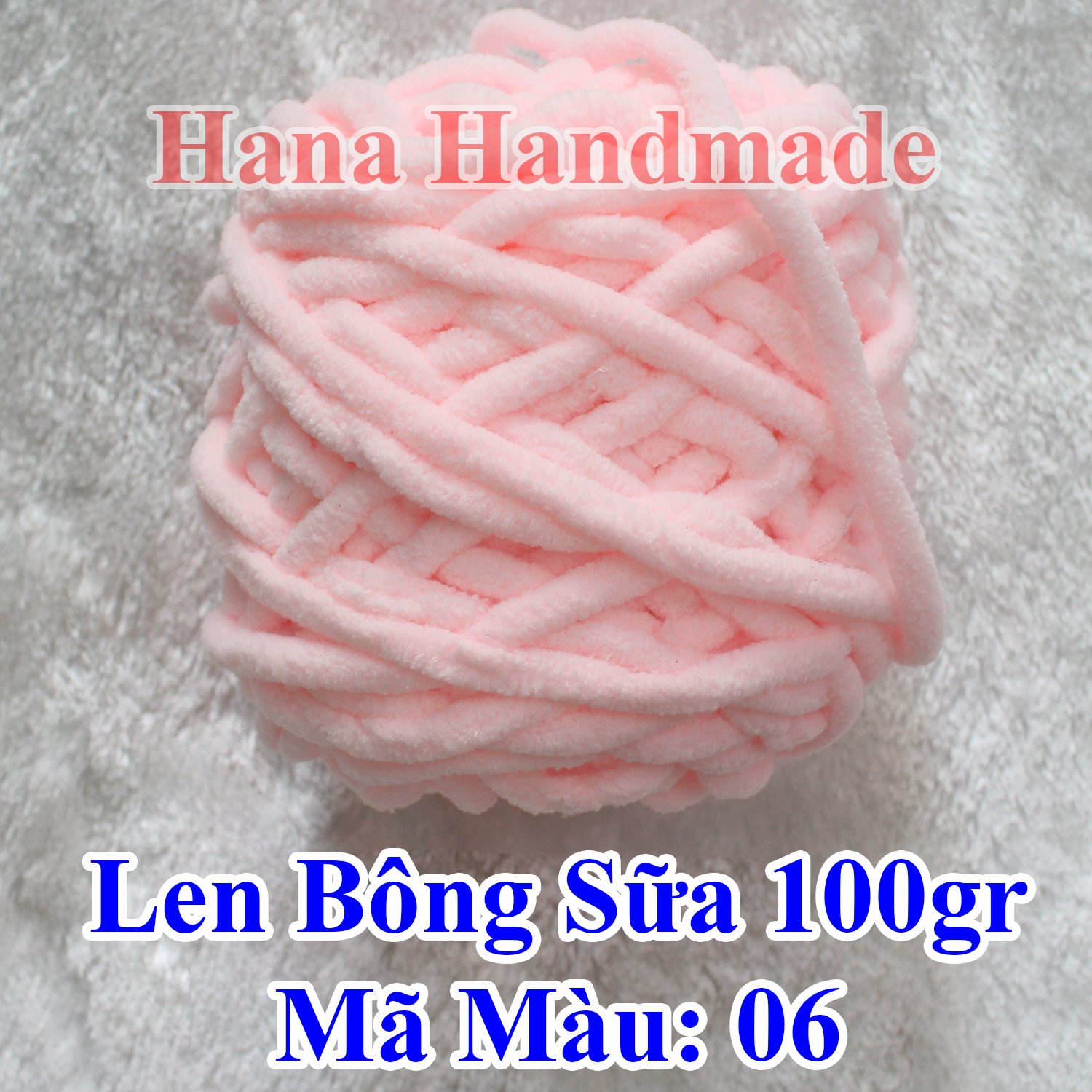 Len Bông Sữa / Len nhung đũa 90-95g (25k/cuộn)