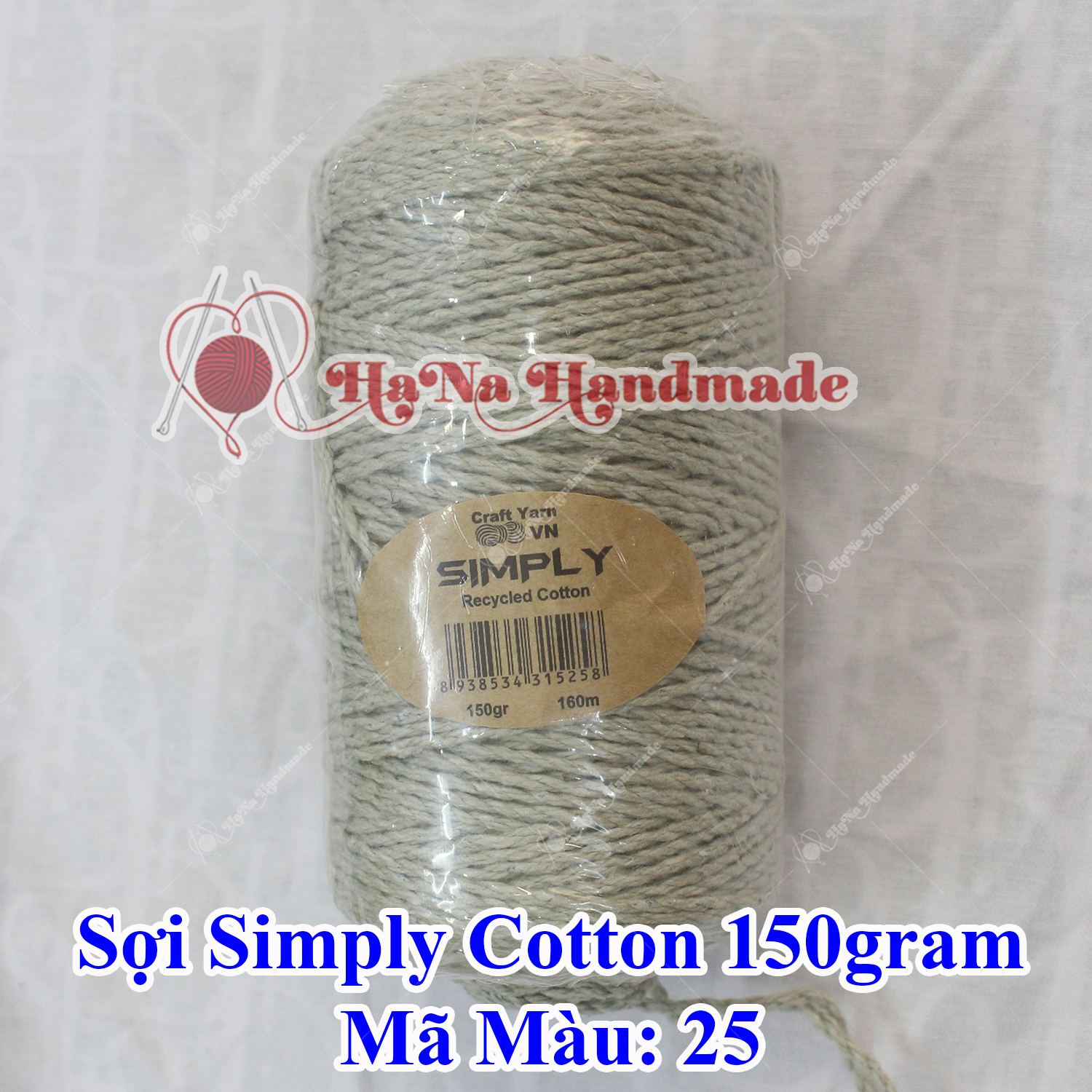 Sợi simply cotton 30k/cuộn/150gram
