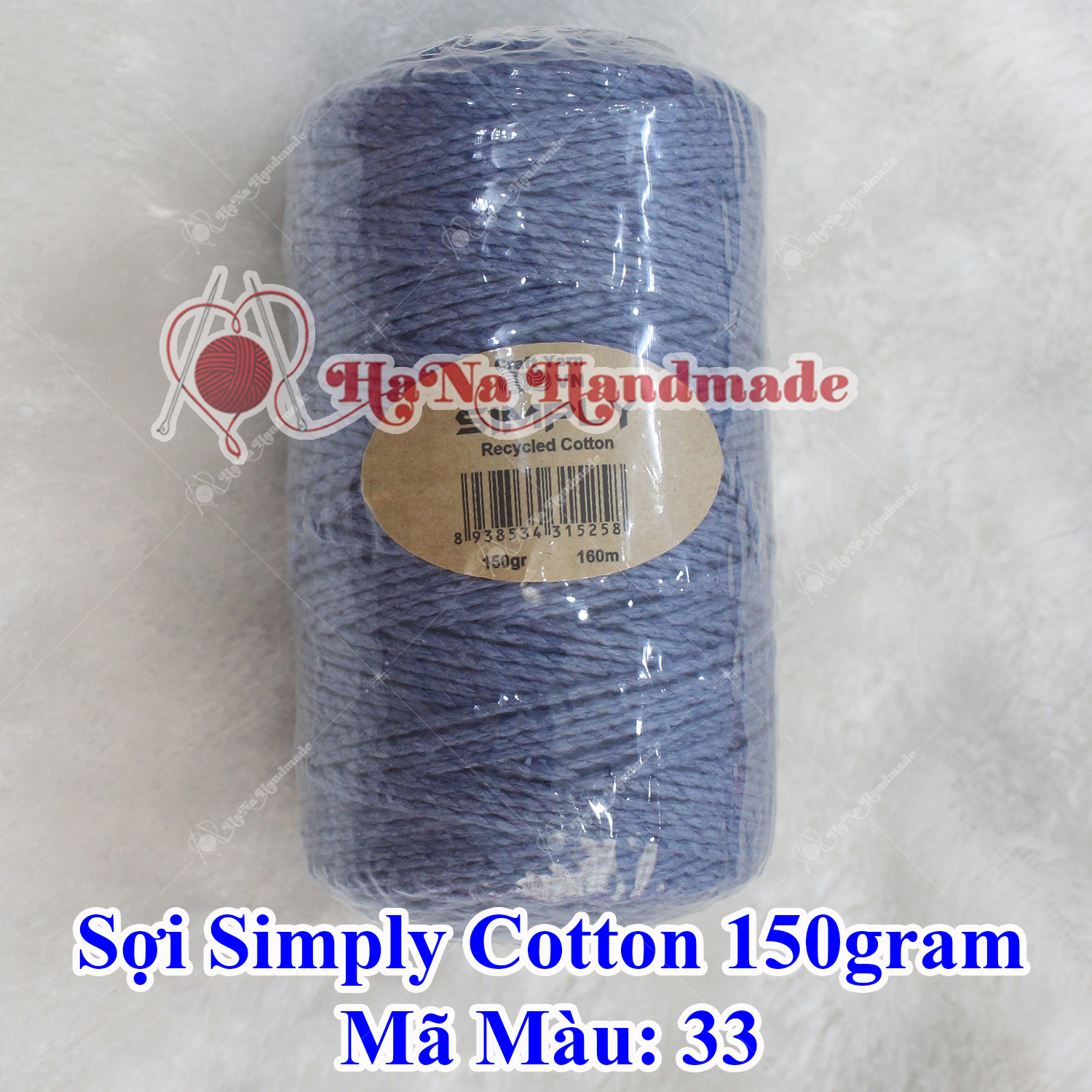 Sợi simply cotton 30k/cuộn/150gram