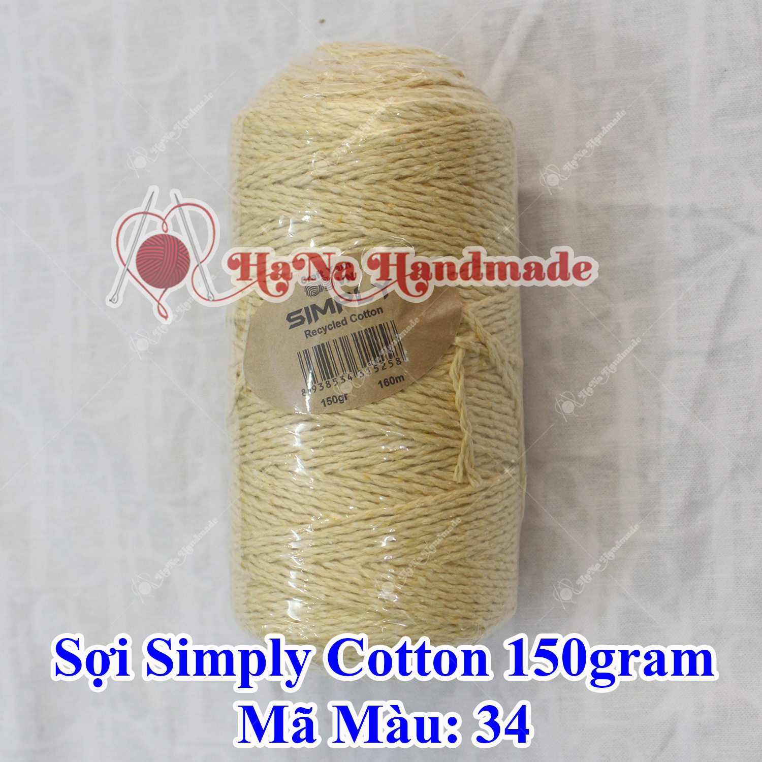 Sợi simply cotton 30k/cuộn/150gram