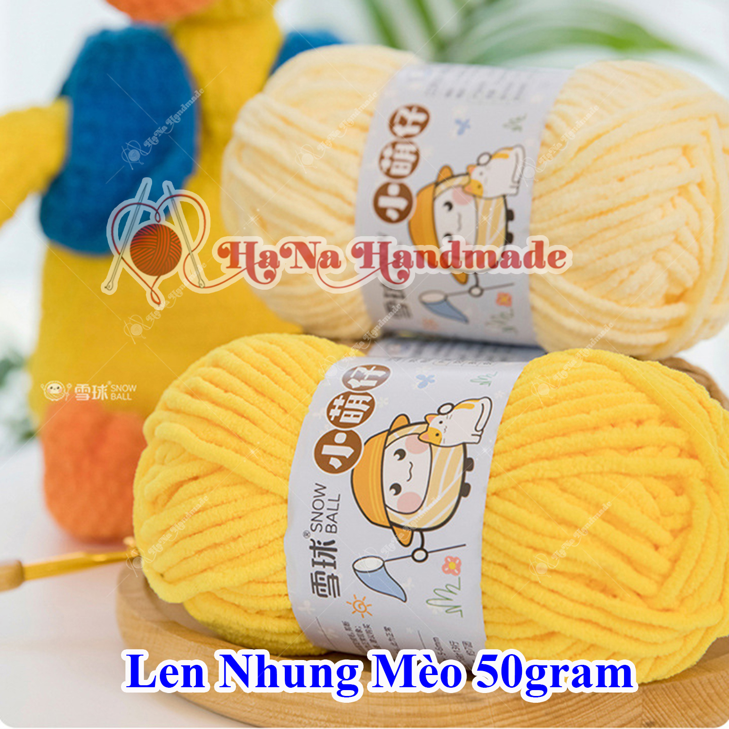 Len nhung mèo 3.5mm cuộn 50gram