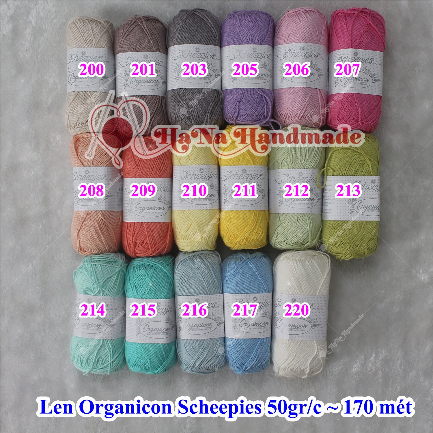 Len Organicon Scheepies 50g/c ~ 170 mét