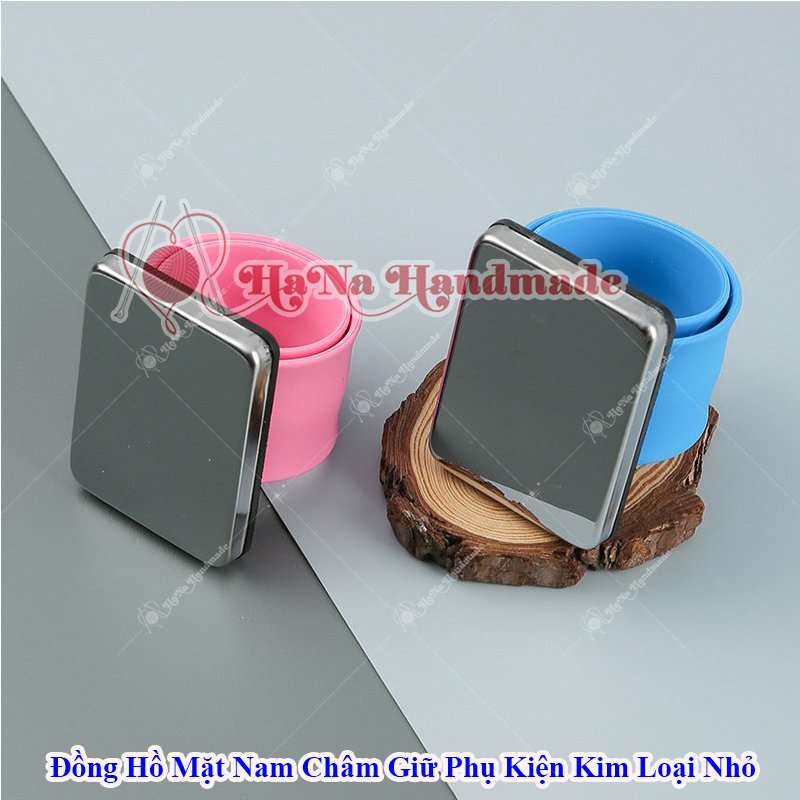 Dụng cụ mặt nam châm giữ phụ kiện kim loại nhỏ đeo tay - giao màu ngẫu nhiên kiểu dáng đồng hồ