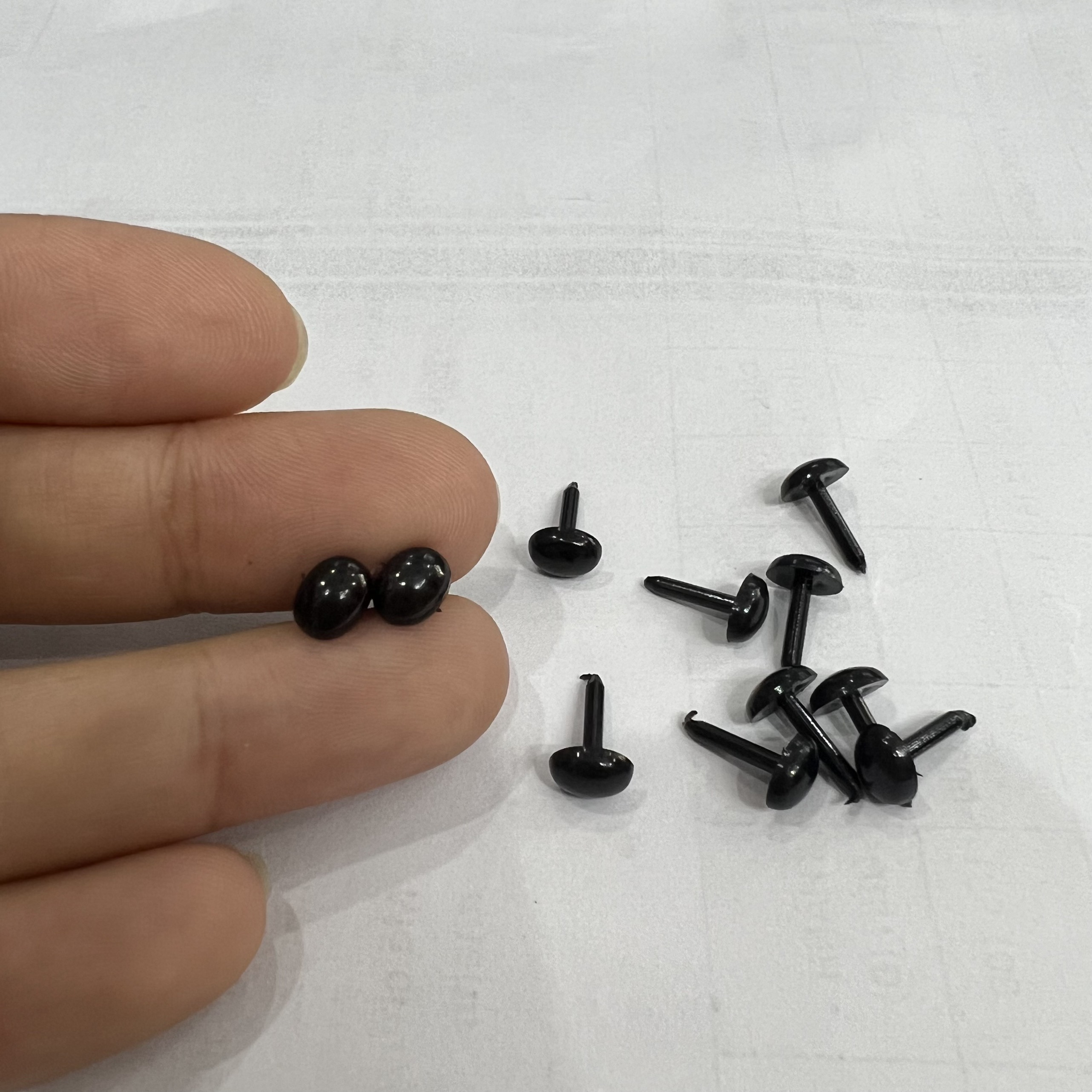 Mắt đinh oval làm thú bông handmade size nhỏ