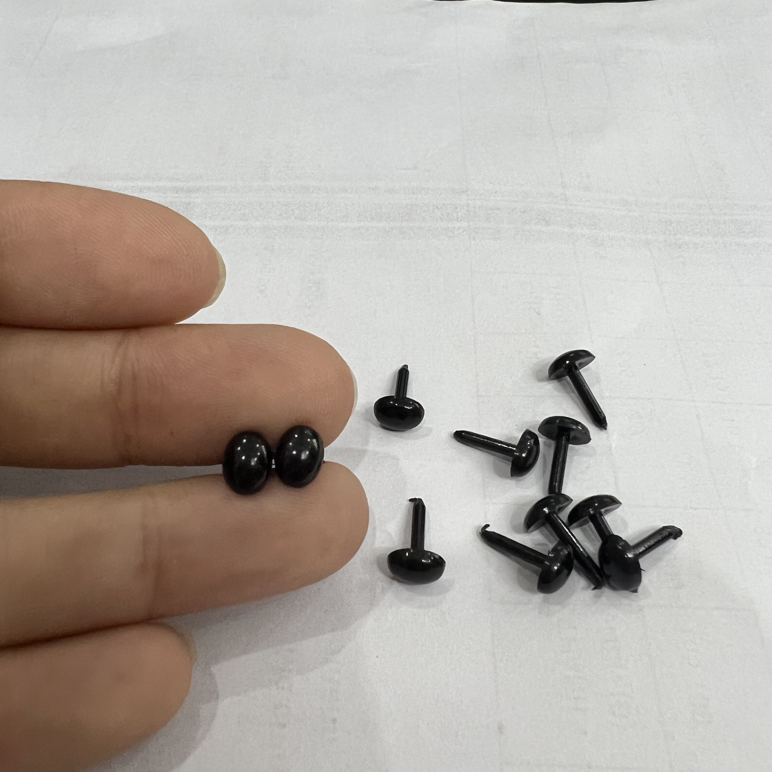 Mắt đinh oval làm thú bông handmade size nhỏ