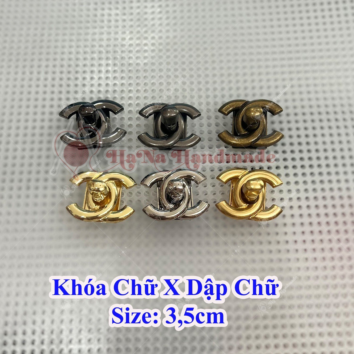 Khoá chữ X dập chữ 3,5cm