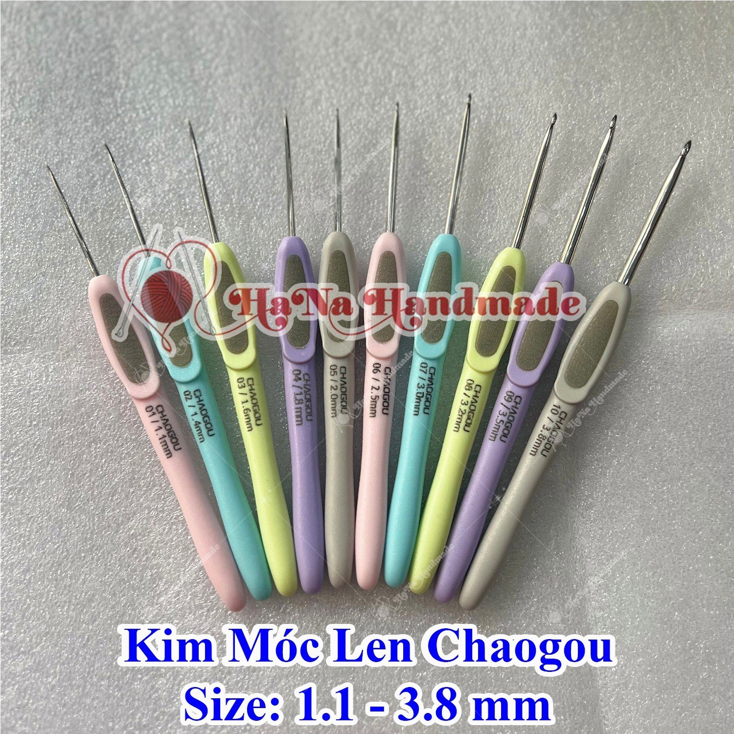 Kim móc len sợi Chaogou / Móc Chaogou size 1.1-3.8mm