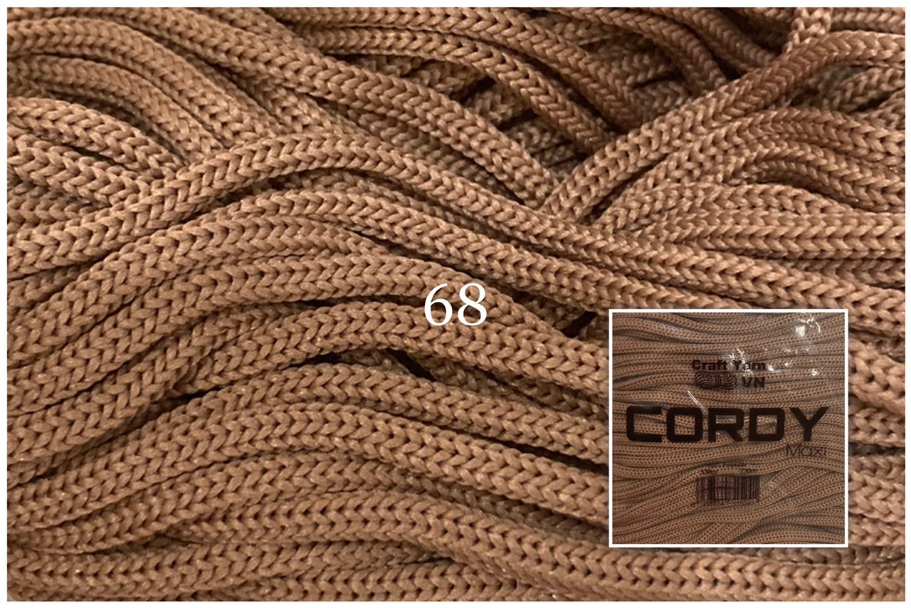 Sợi Cordy Maxi Craft Yarn trơn túi 330g khoảng 130m
