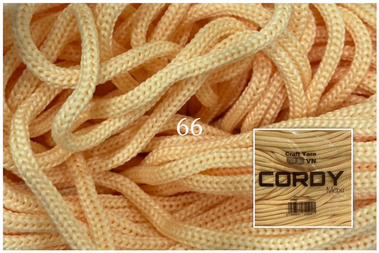 Sợi Cordy Maxi Craft Yarn trơn túi 330g khoảng 130m