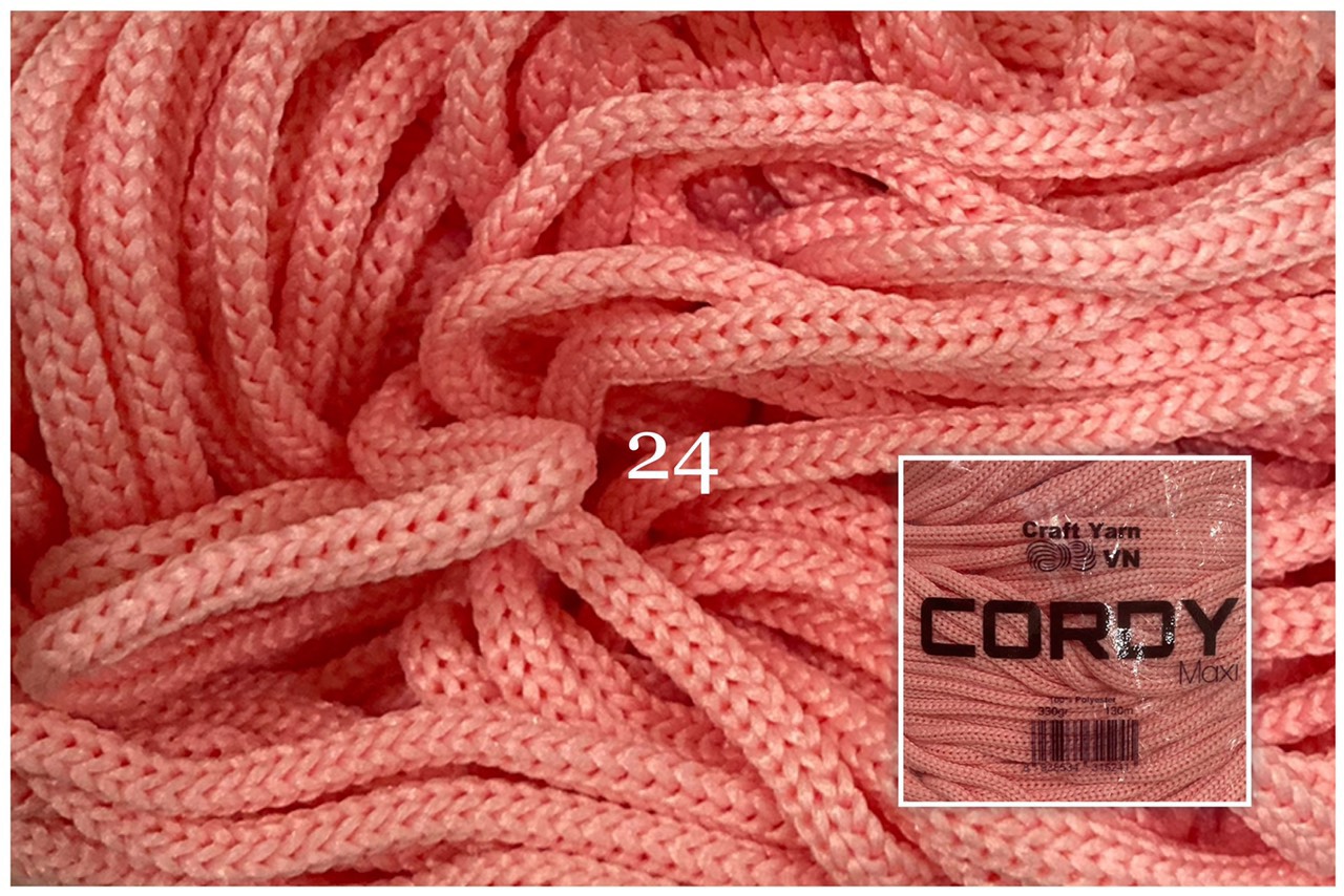 Sợi Cordy Maxi Craft Yarn trơn túi 330g khoảng 130m