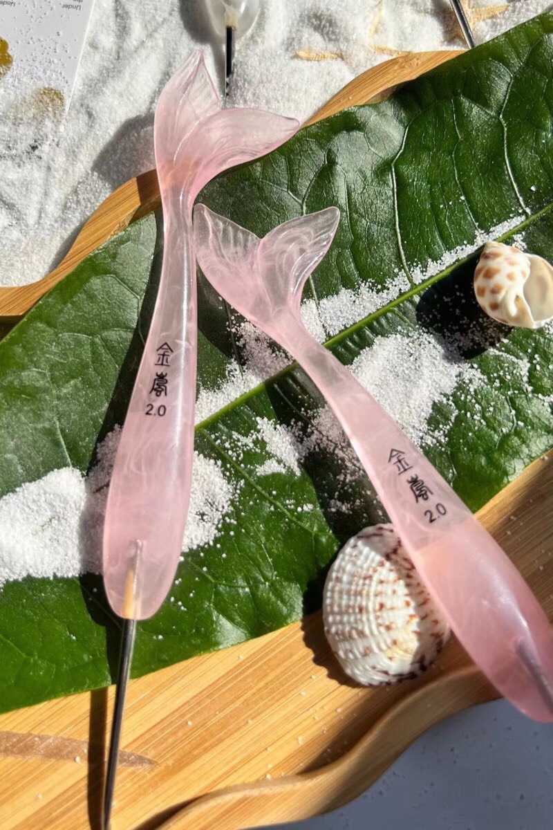 Kim móc Jinlan cán nhựa hình đuôi cá