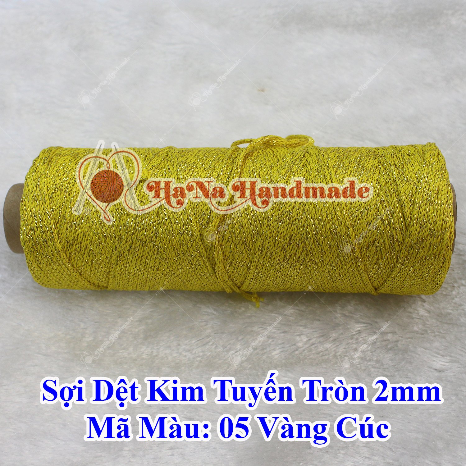 Sợi dệt kim tuyến tròn 2mm 30k/ống