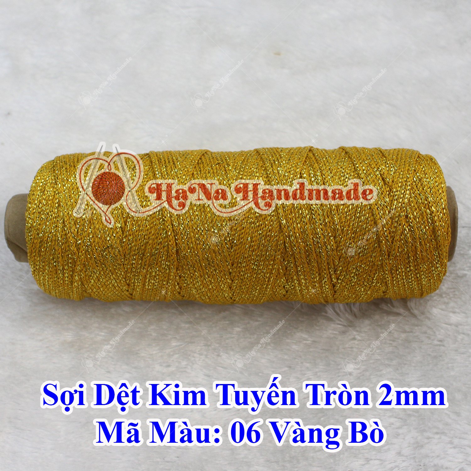 Sợi dệt kim tuyến tròn 2mm 30k/ống